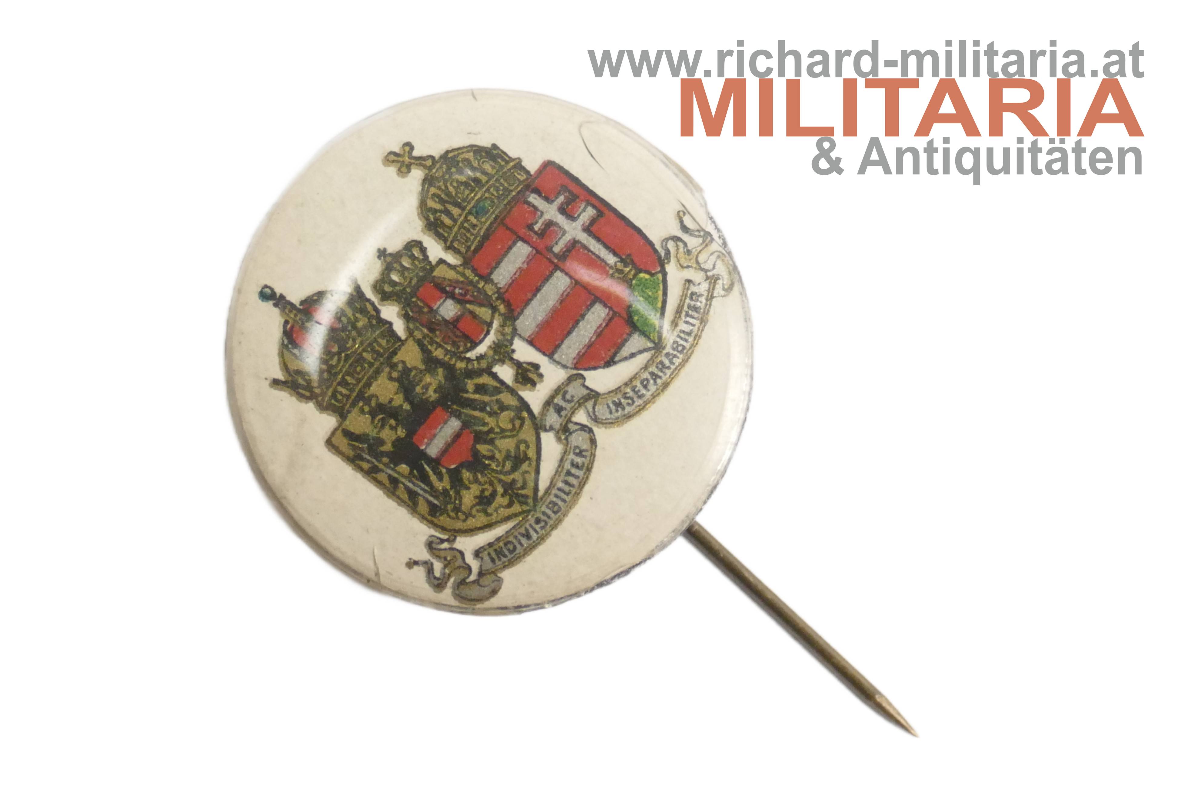 k.u.k. patriotisches Blechabzeichen - gemeinsames Wappen 