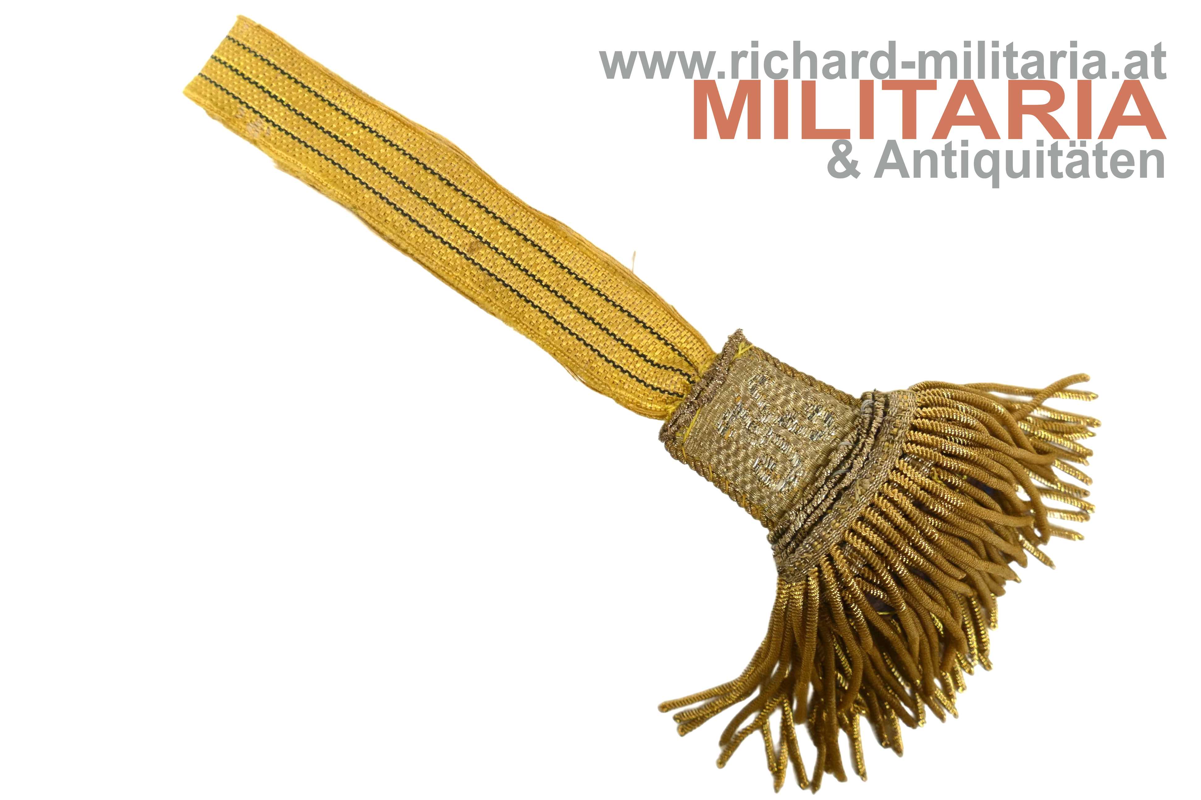 k.u.k. Säbel-Portepee für Offiziere - Kaiser Karl - unfachmännisch zusammengestellt