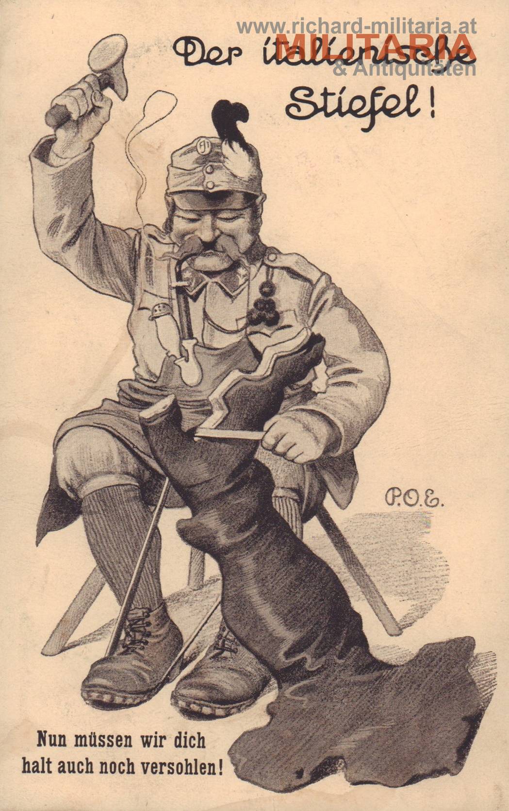 k.u.k. PK - "Der italienische Stiefel! - Nun müssen wir dich halt auch noch versohlen!"