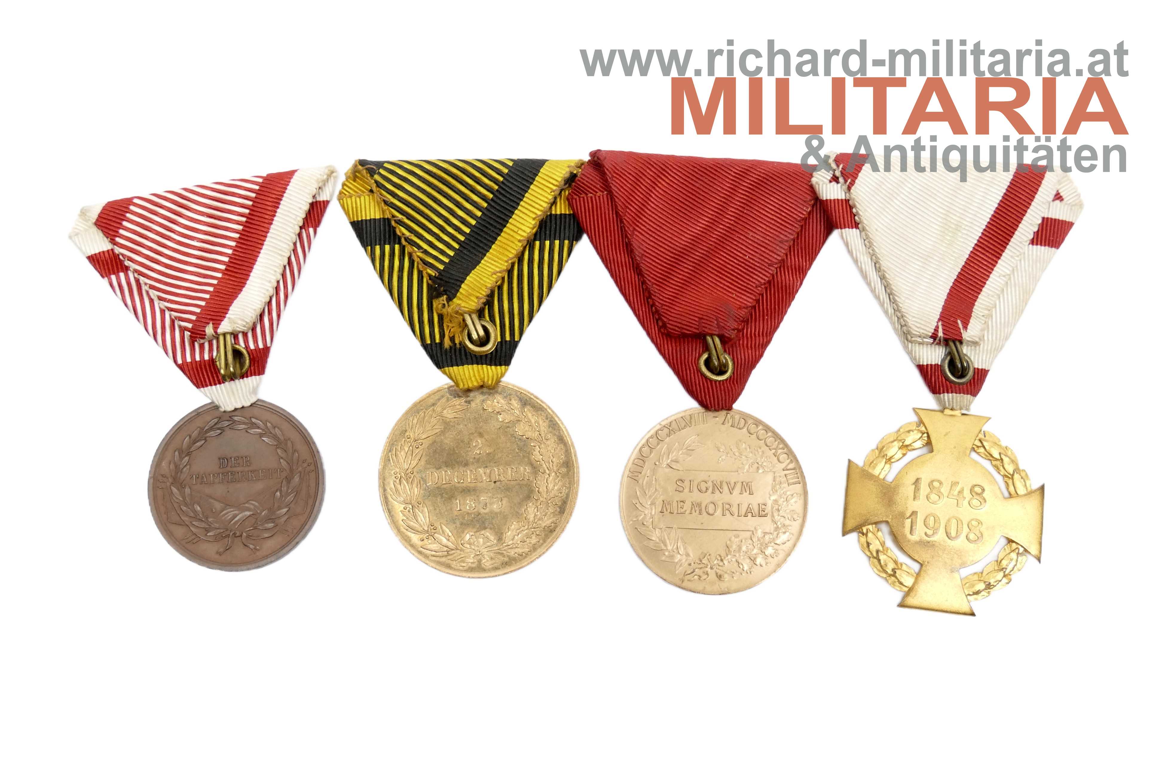 k.u.k. Auszeichnungskonvolut 4-teilig