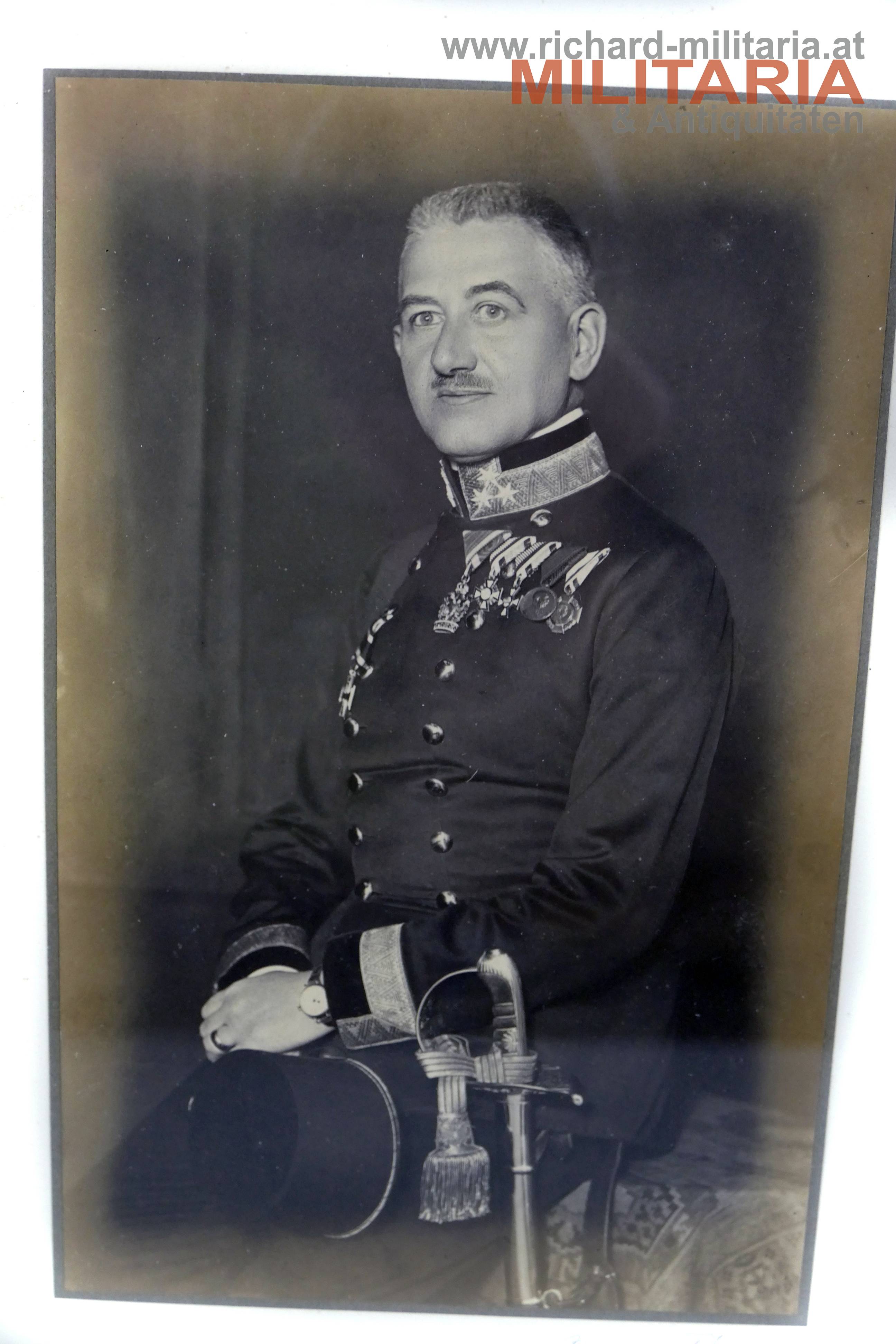 k.u.k. Portraitfoto - Oberst mit Orden 