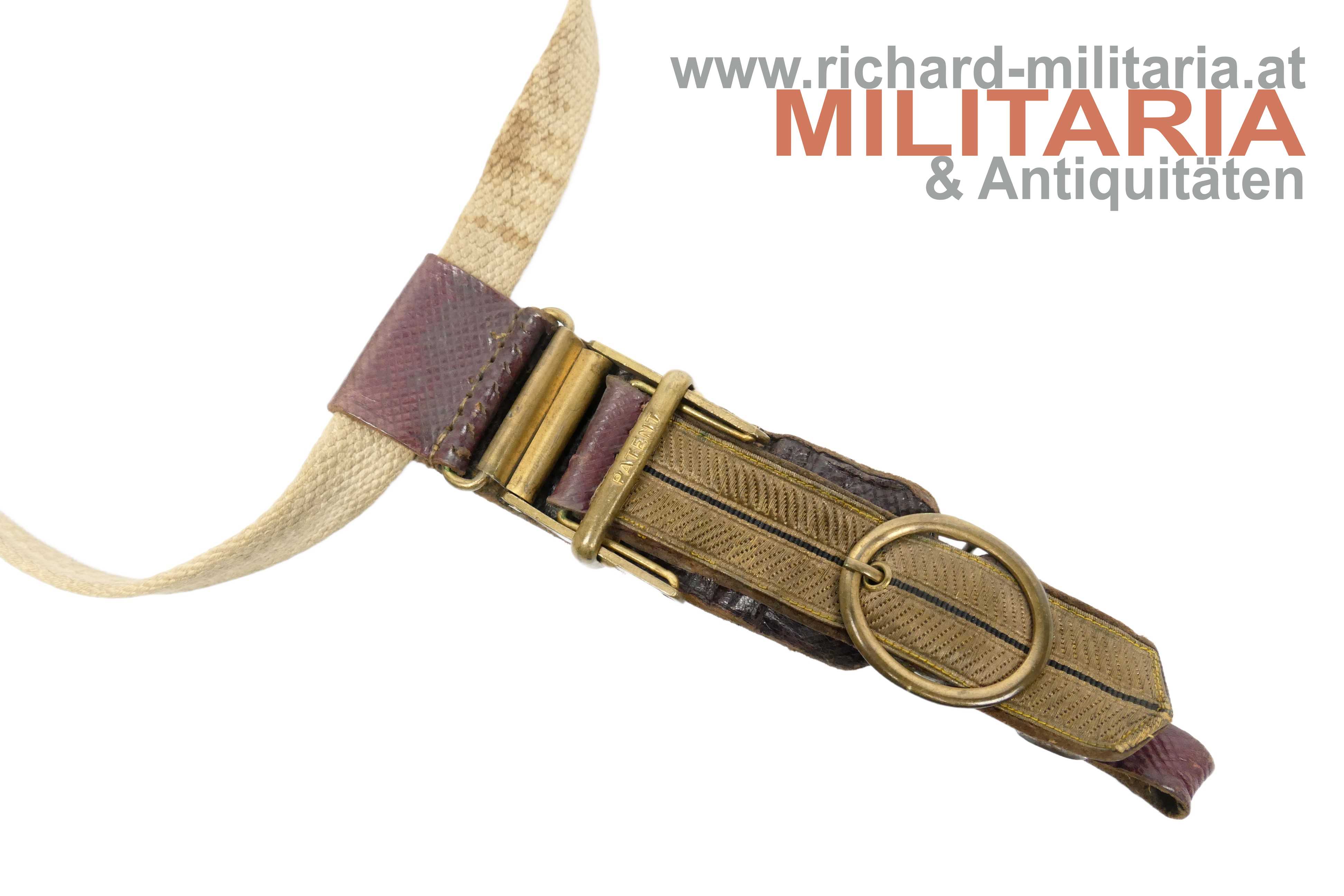 k.u.k. Säbelgehänge - außergewöhnliche Patent-Variante