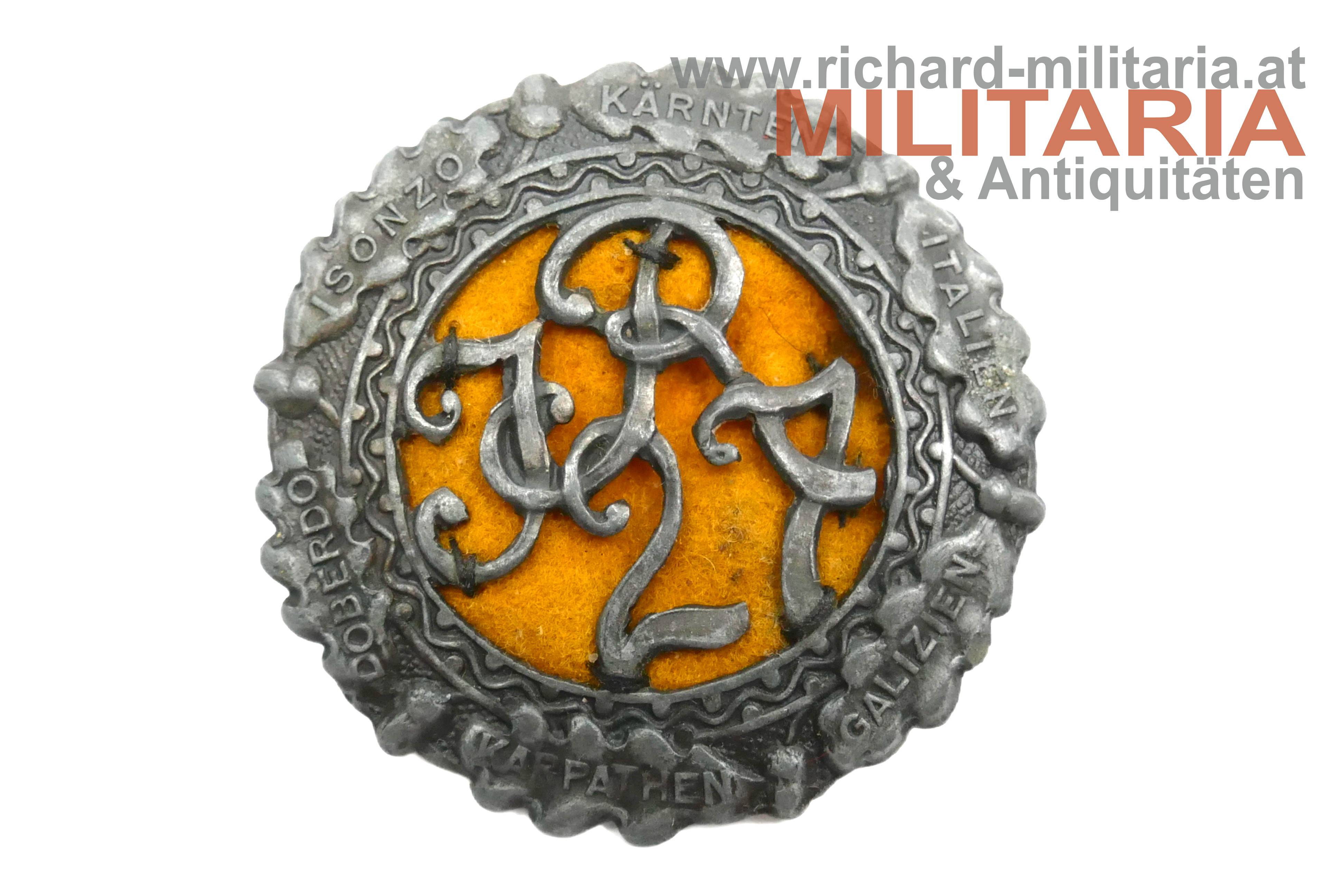 k.u.k. Kappenabzeichen - Infanterie Regiment Nr. 27 - IR27 