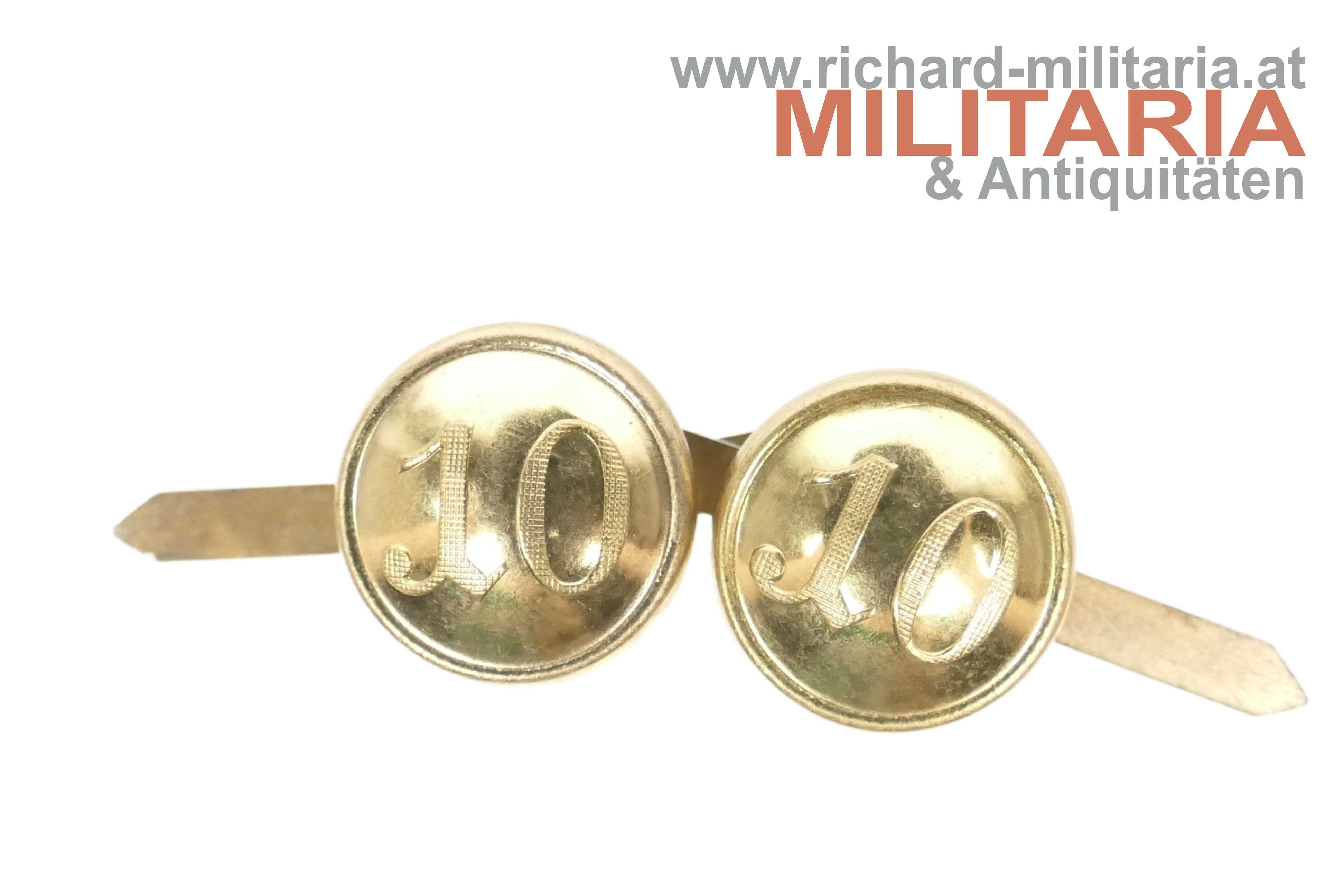 k.u.k. Kappenknöpfe IR 10