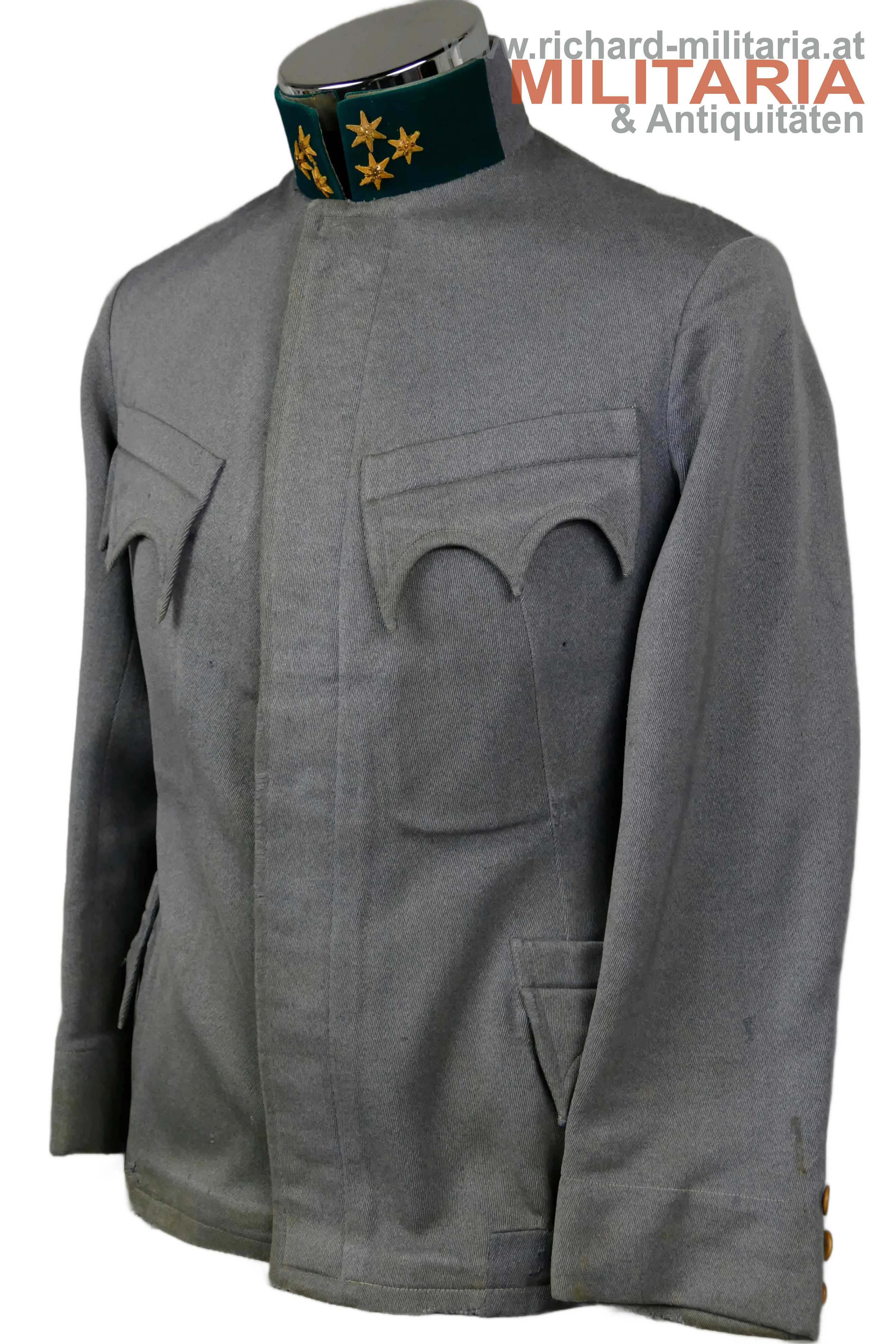 k.u.k. hechtgraue Feldbluse Hauptmann IR 8 oder 61