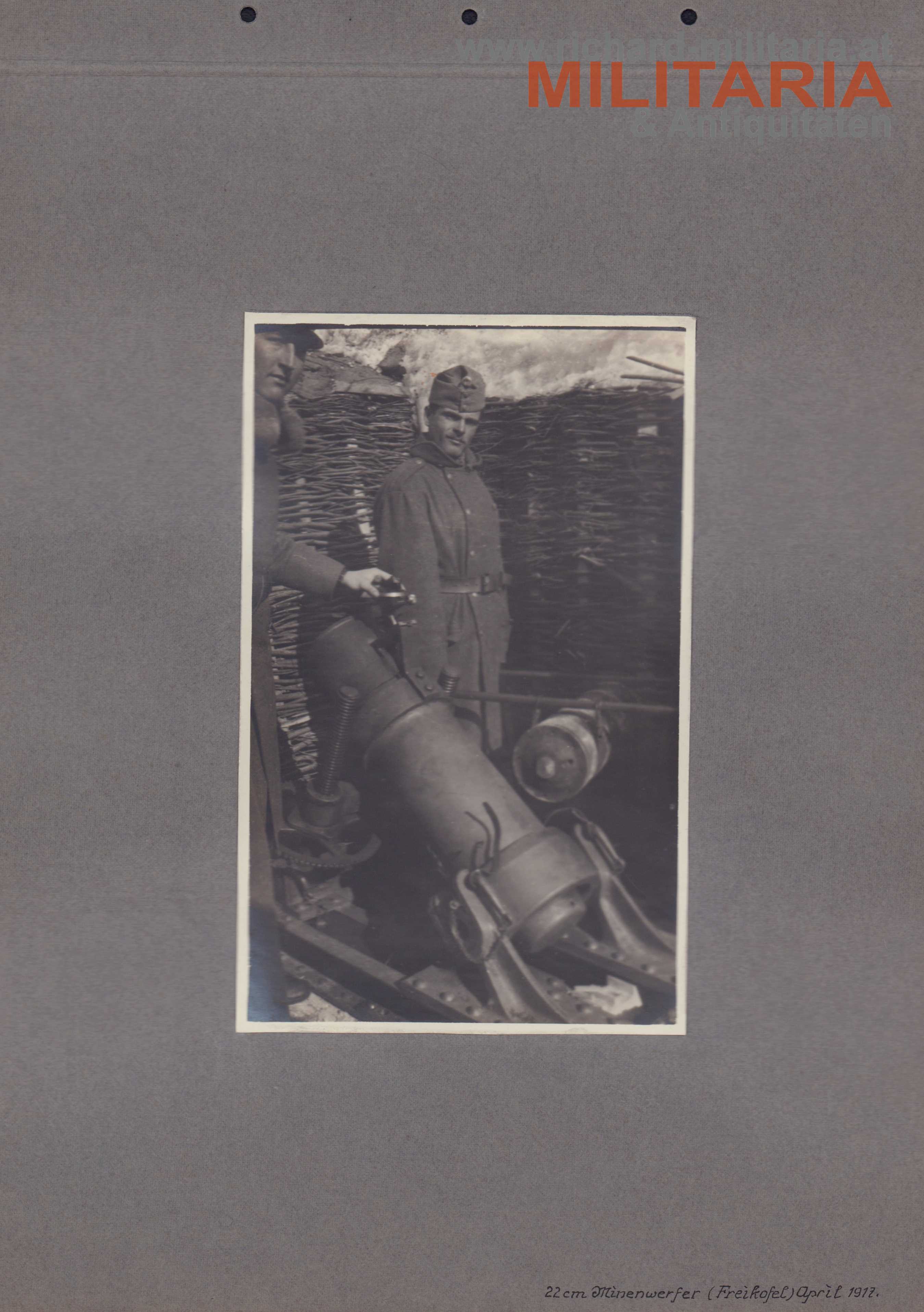 k.u.k. Konvolut aus Fotoalbenseiten - Asiago / Forte Interrotto / Freikofel / Trento / Lesachtal / Plöckenpass (Celon)