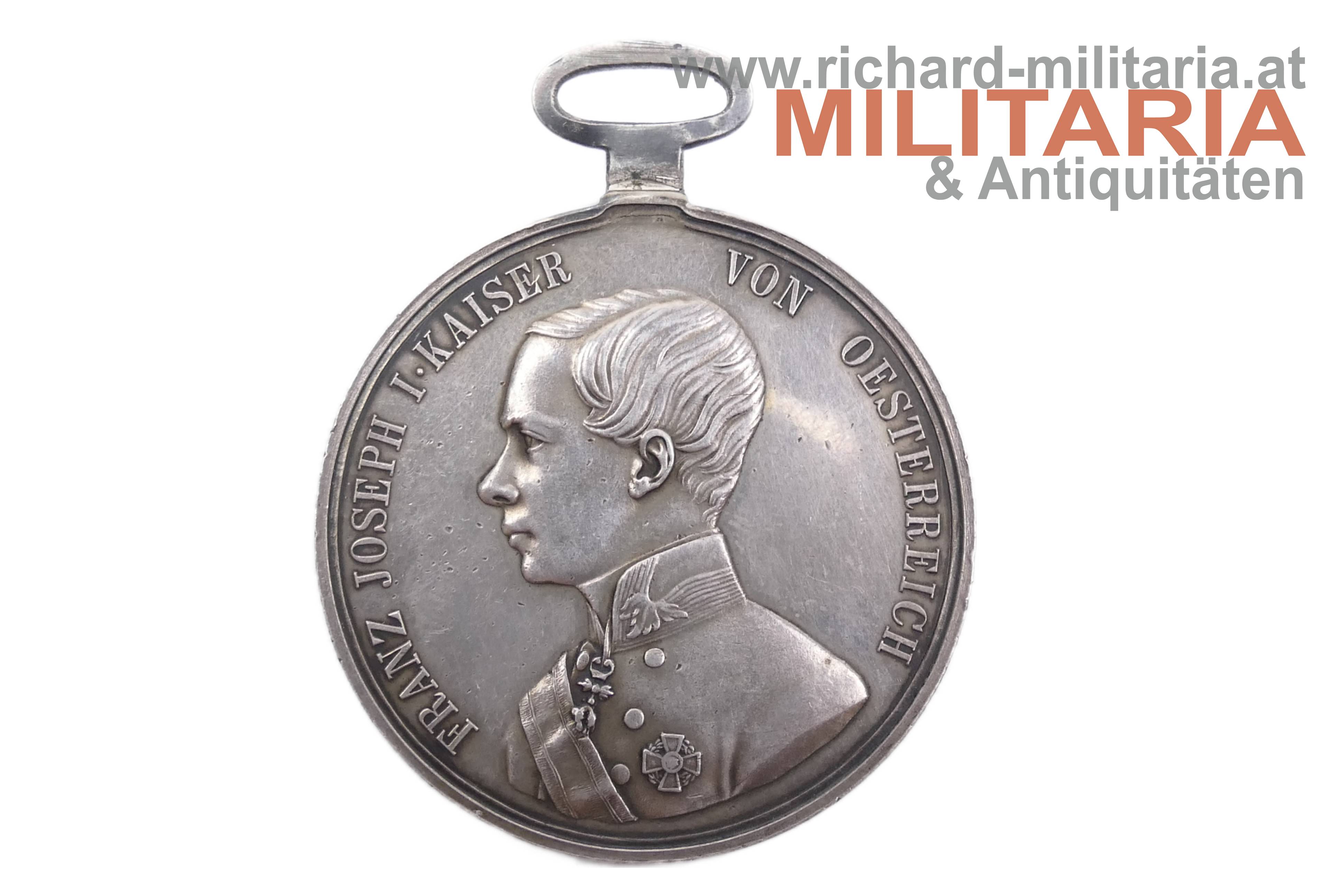 k.k. Silberne Tapferkeitsmedaille 1. Klasse - Kaiser Franz Josef - 1. Typ MINT!