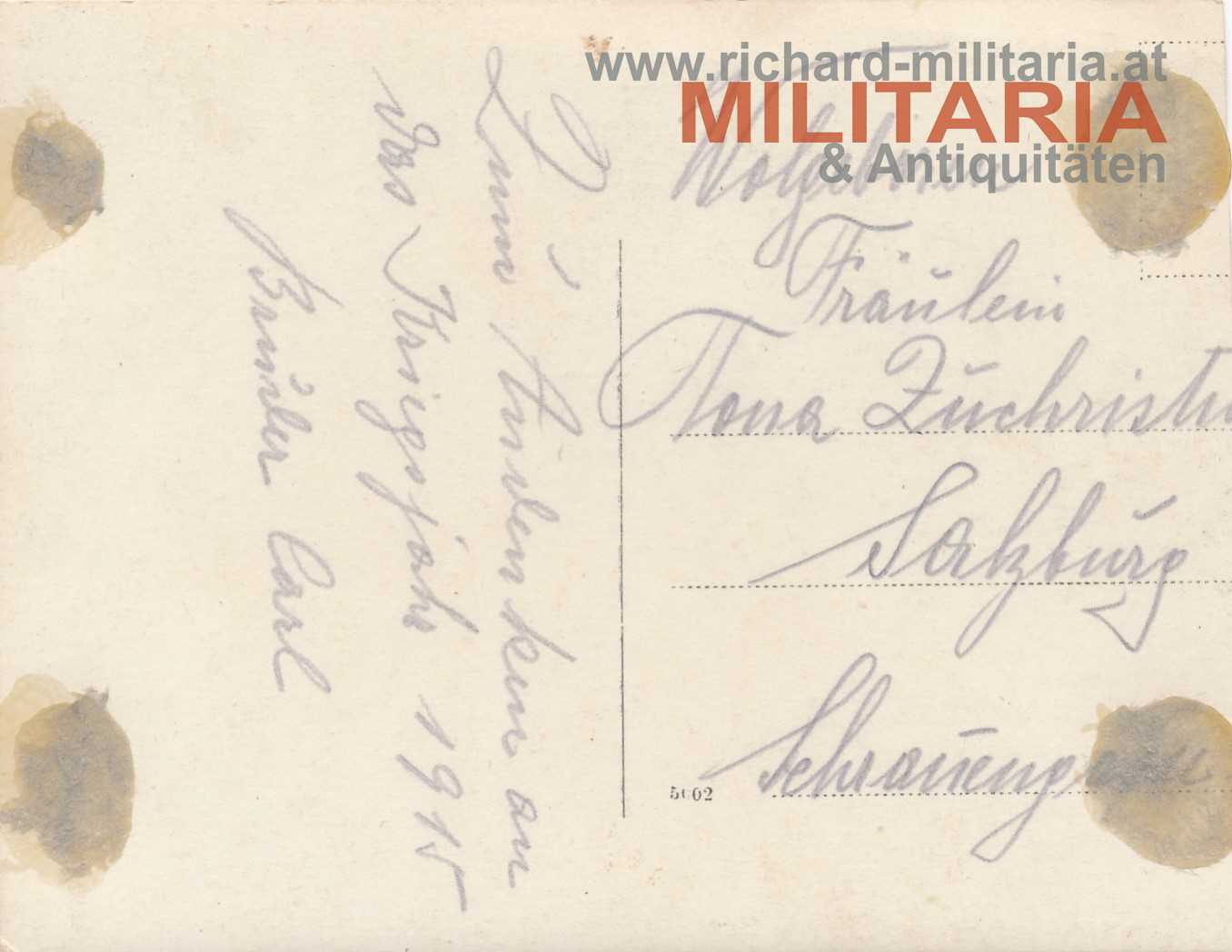 k.k. Landesschützen - Andenken an das Kriegsjahr 1915 - Foto