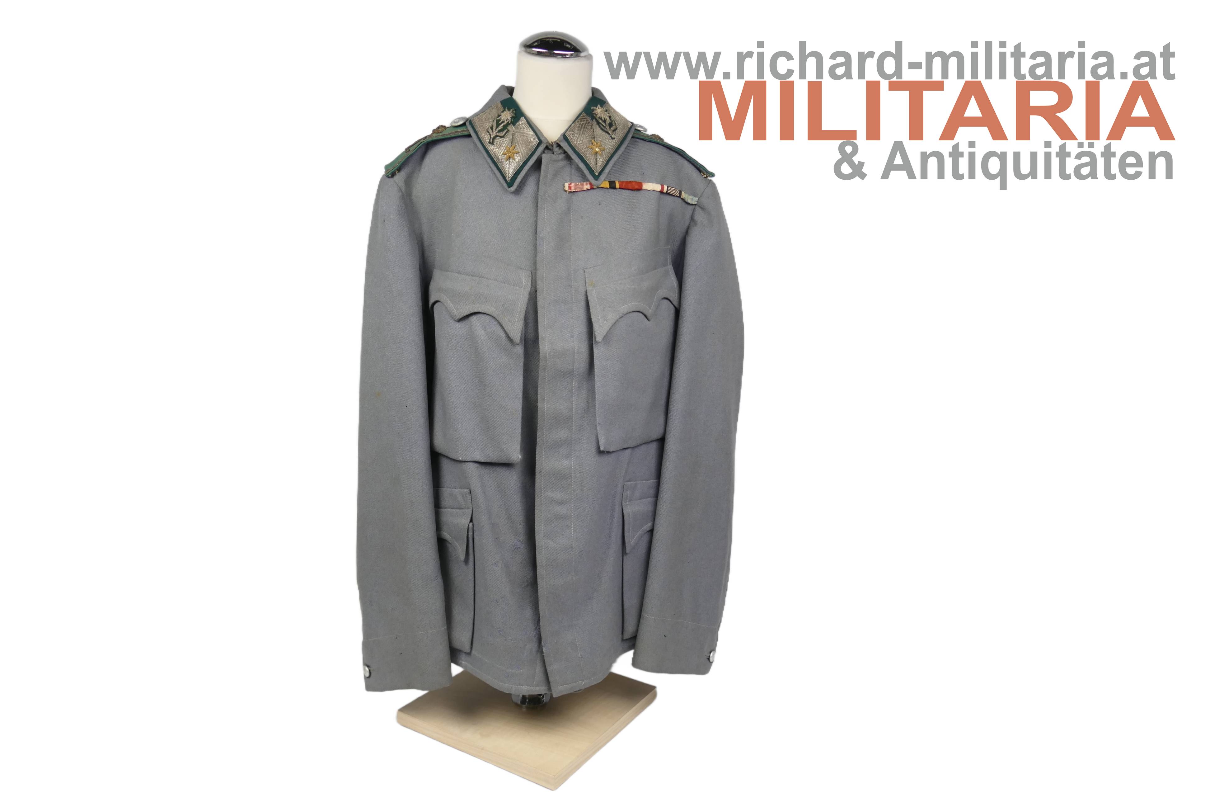 k.k. Landwehr Gebirgstruppen - hechtgraue Bluse - Major - Landwehr-Infanterie Reg. Nr. 27
