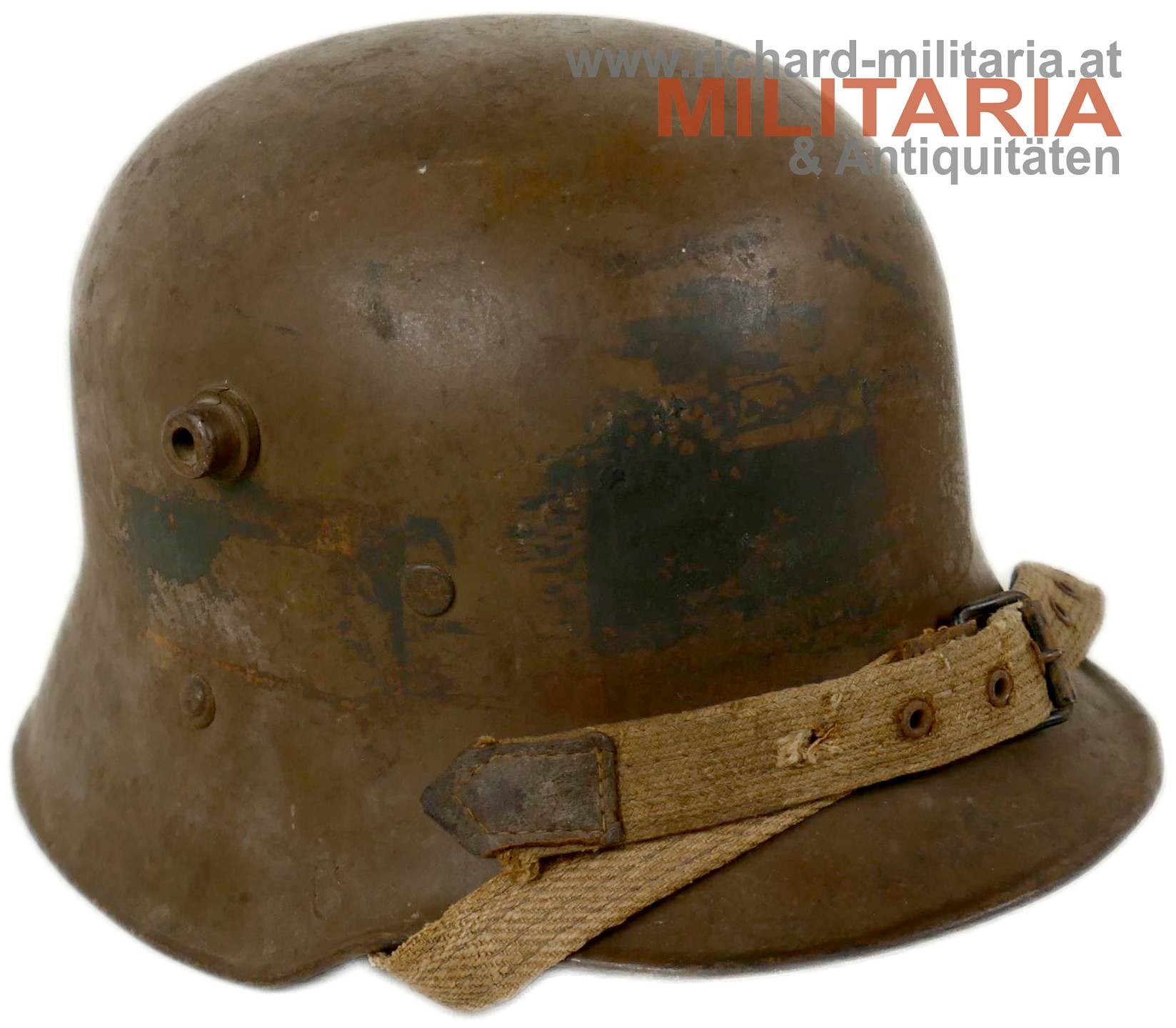 k.u.k. Stahlhelm M1917 mit Monturdepotstempel - ungetragen 