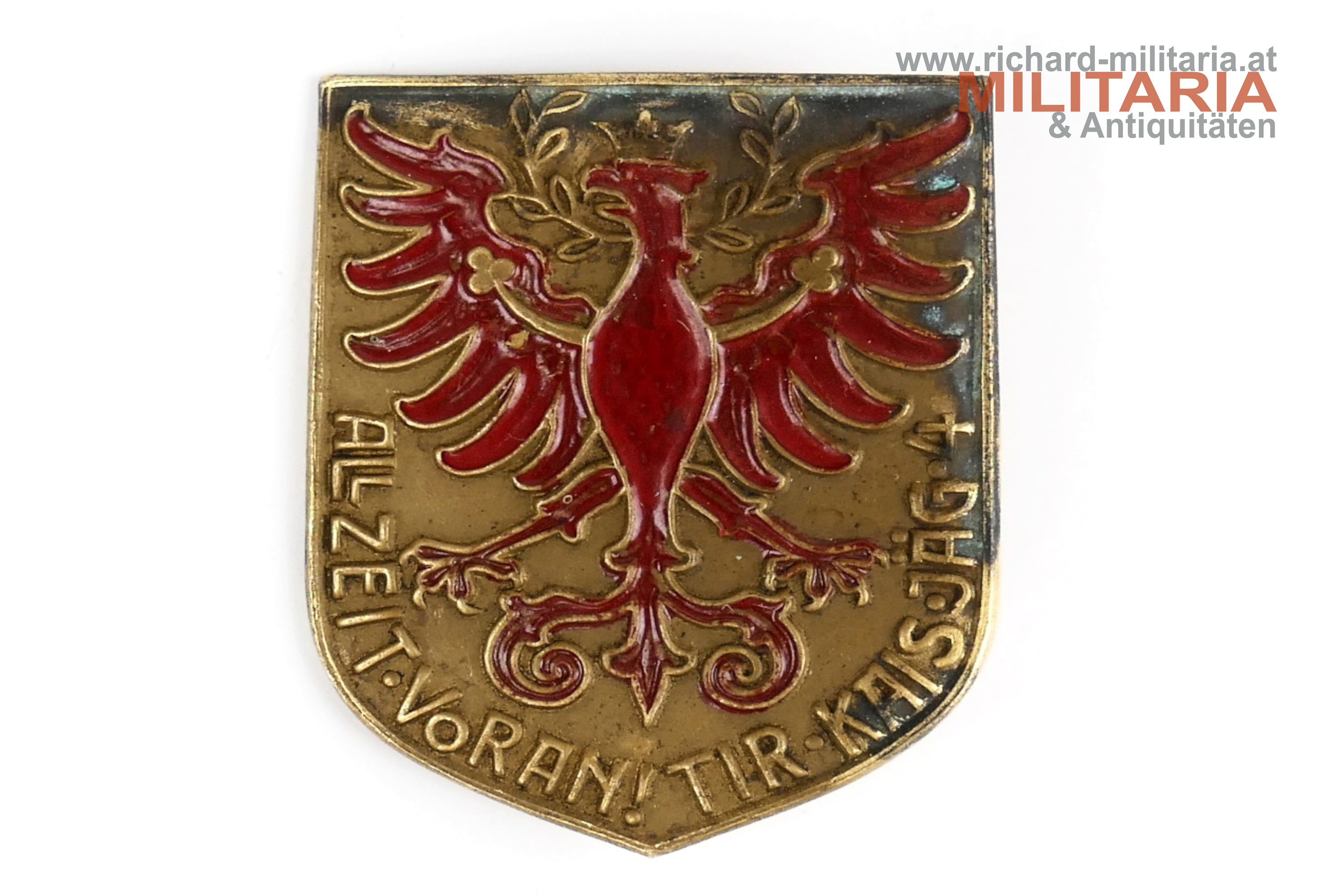 k.u.k. Kappenabzeichen Tiroler Kaiserjäger Rgt. 4 