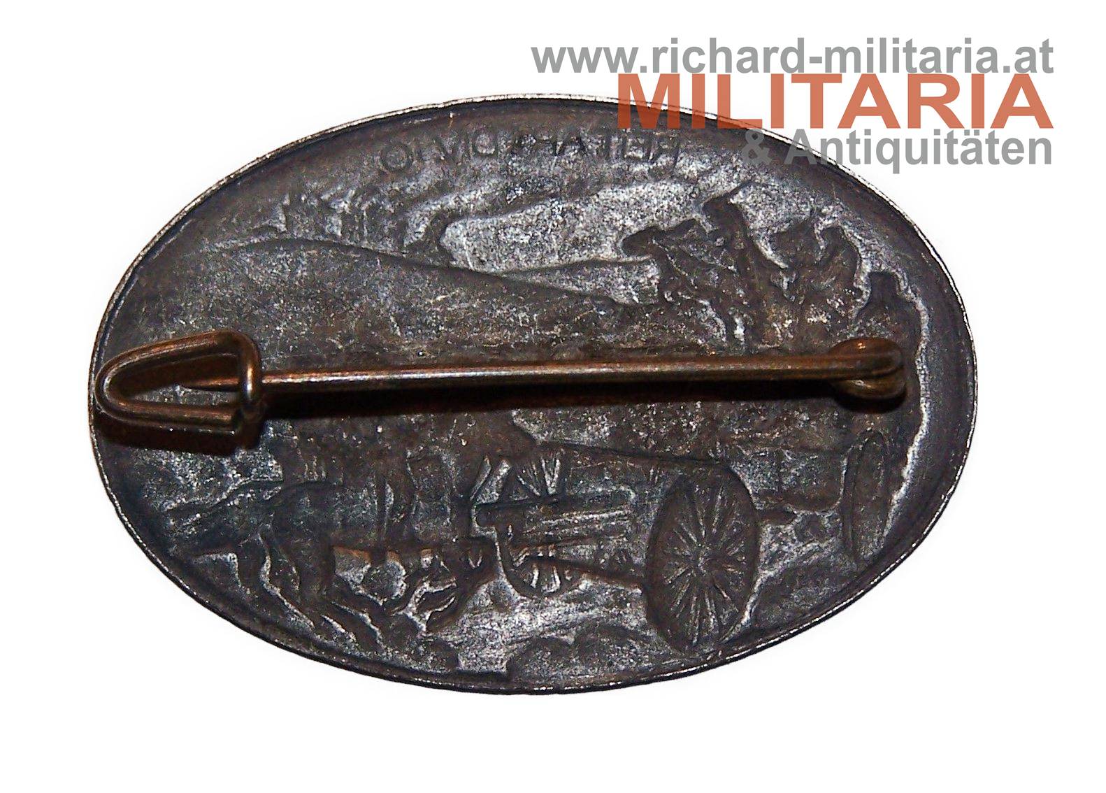 k.u.k. Kappenabzeichen - Reit. Art. Div. 10. Berán Lajos 1916