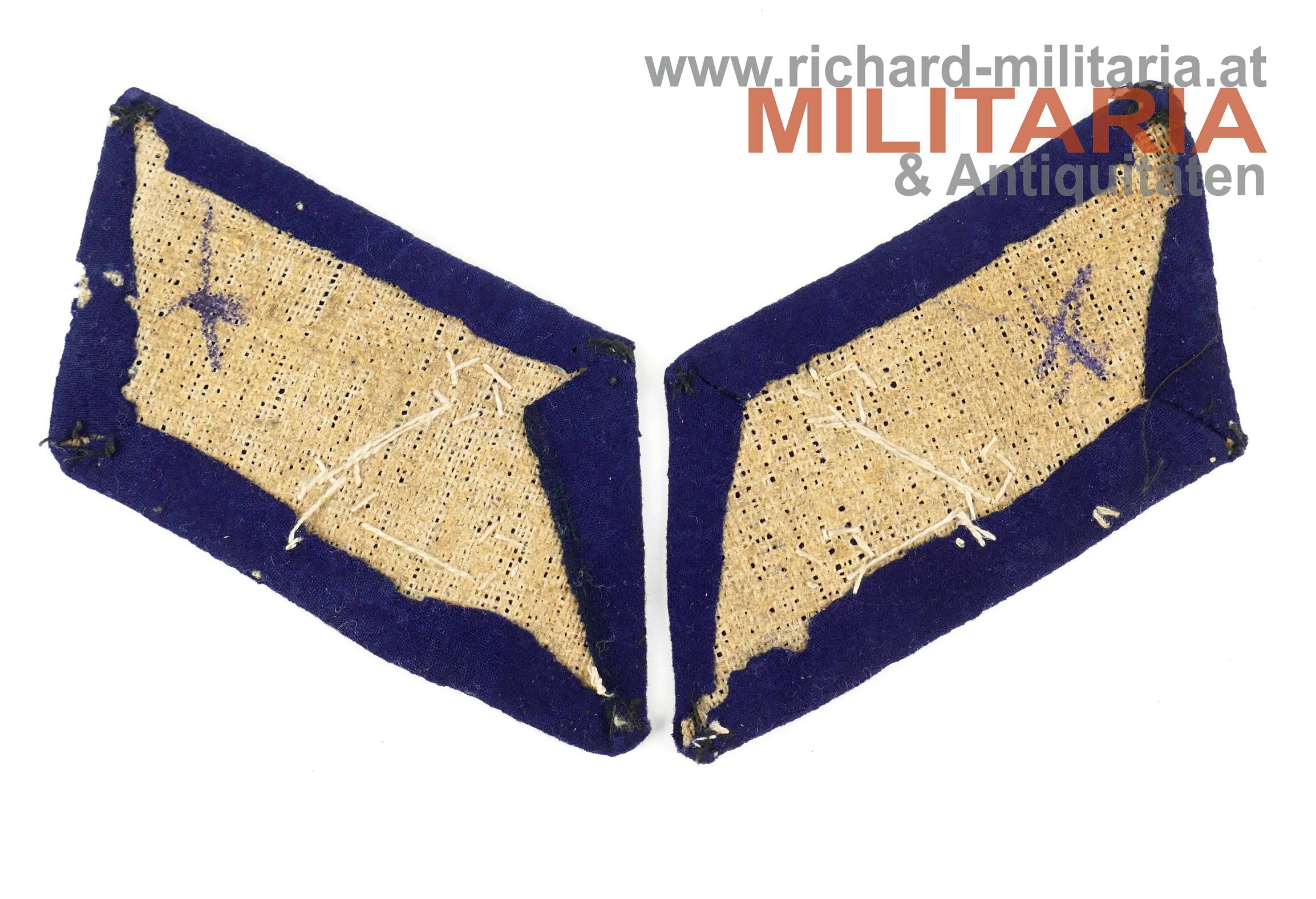 k.u.k. blaue Kragenspiegel Hauptmann