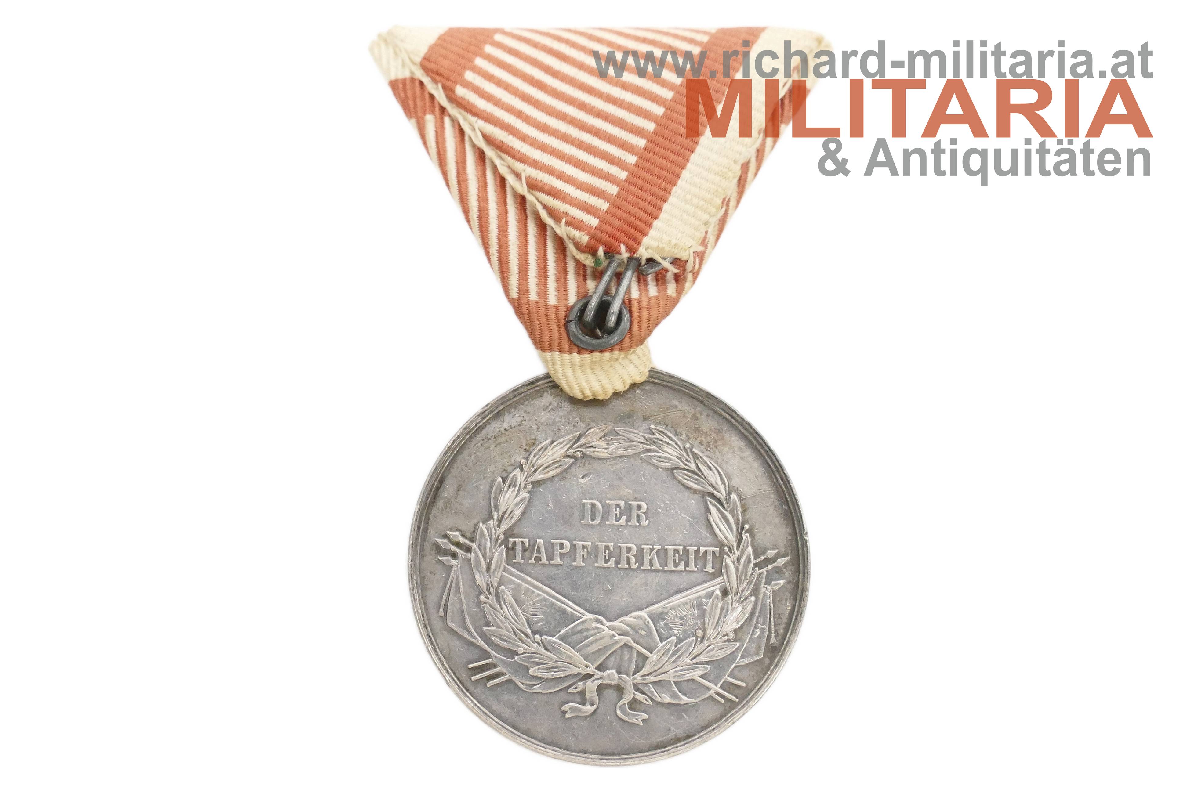 k.u.k. Silberne Tapferkeitsmedaille 1. Klasse Kaiser Franz Joseph