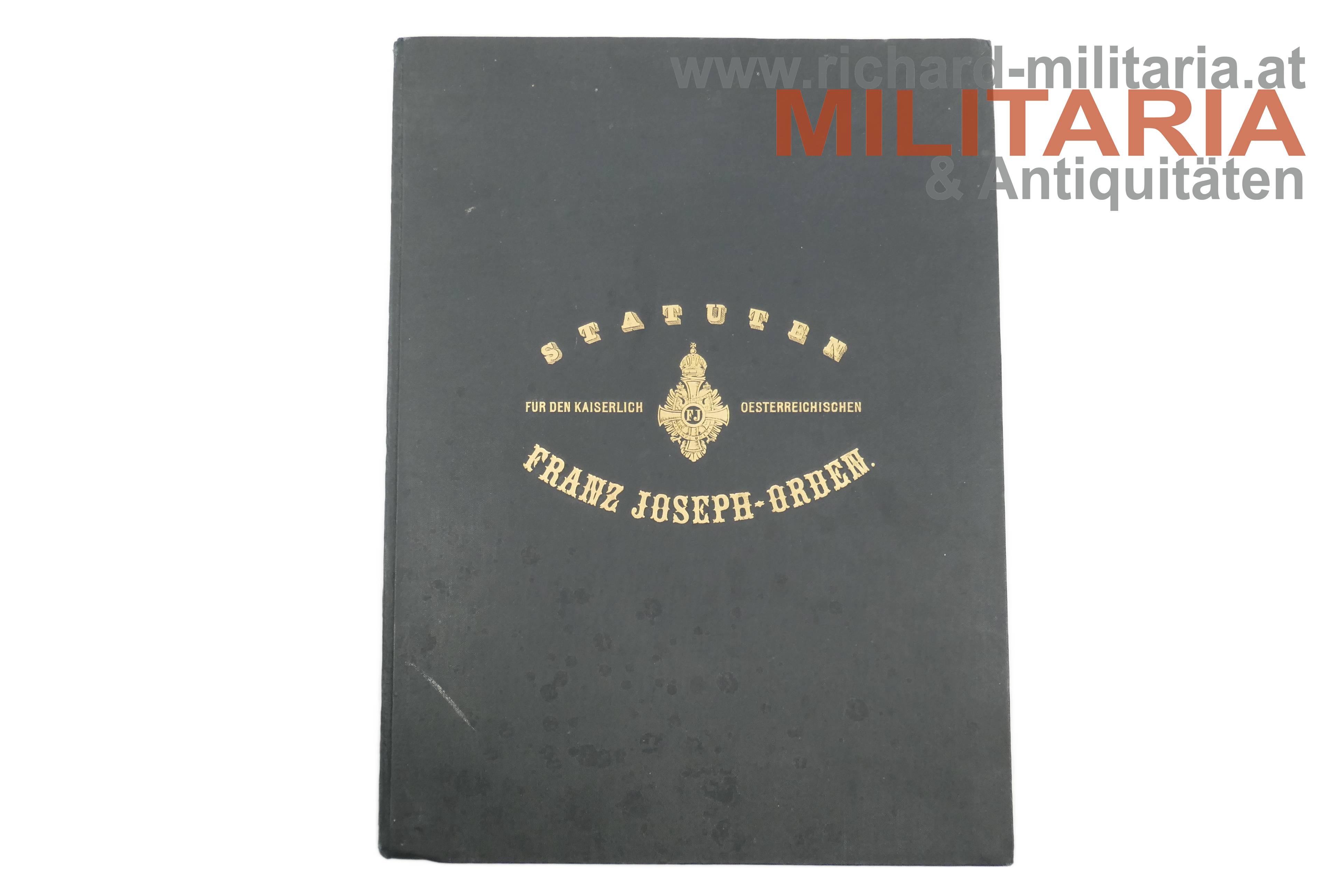 k.u.k. Statuten des Franz Joseph-Orden - Ausgabe 1901
