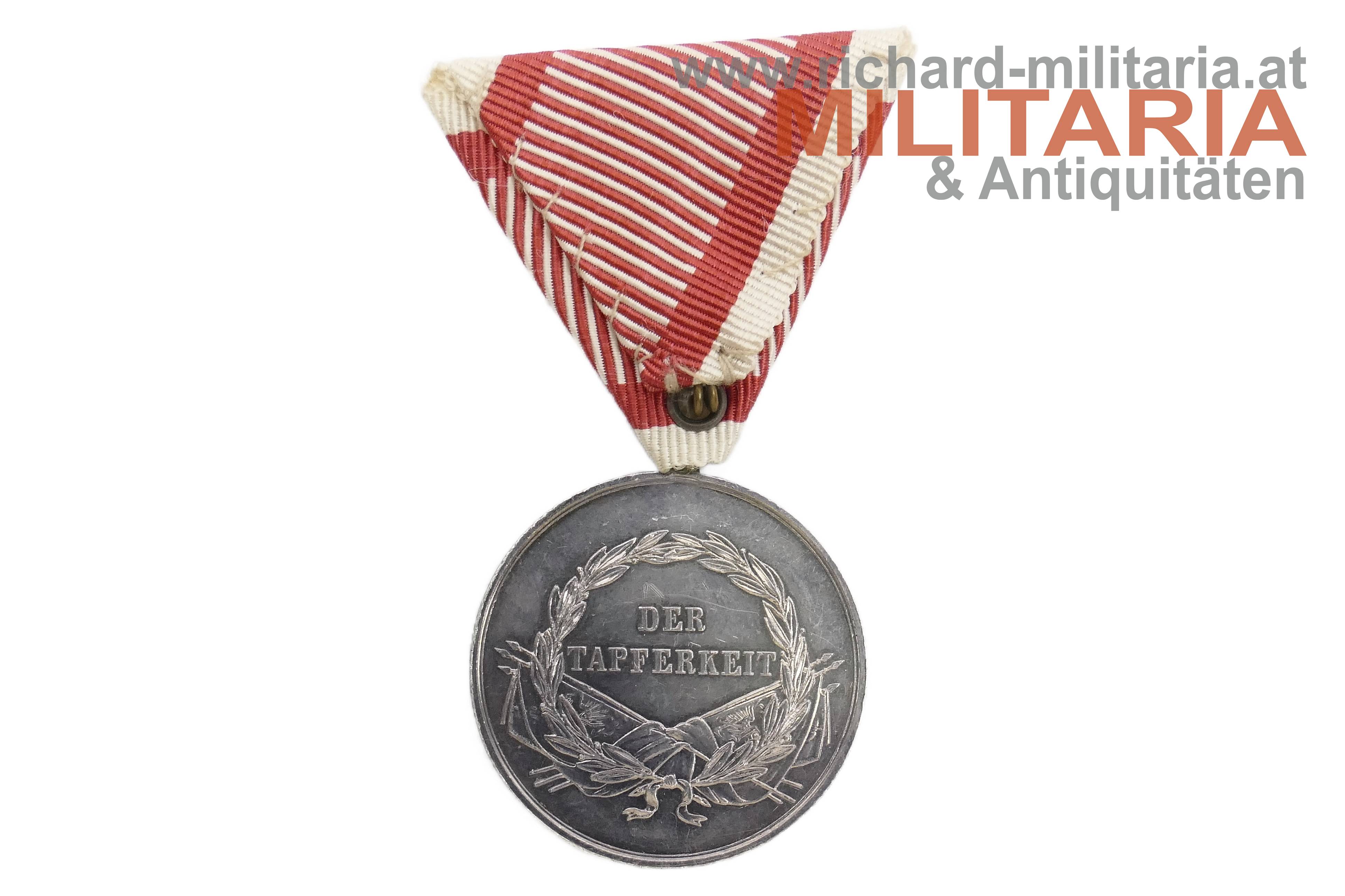k.u.k. Silberne Tapferkeitsmedaille 1. Klasse - Kaiser Franz Joseph