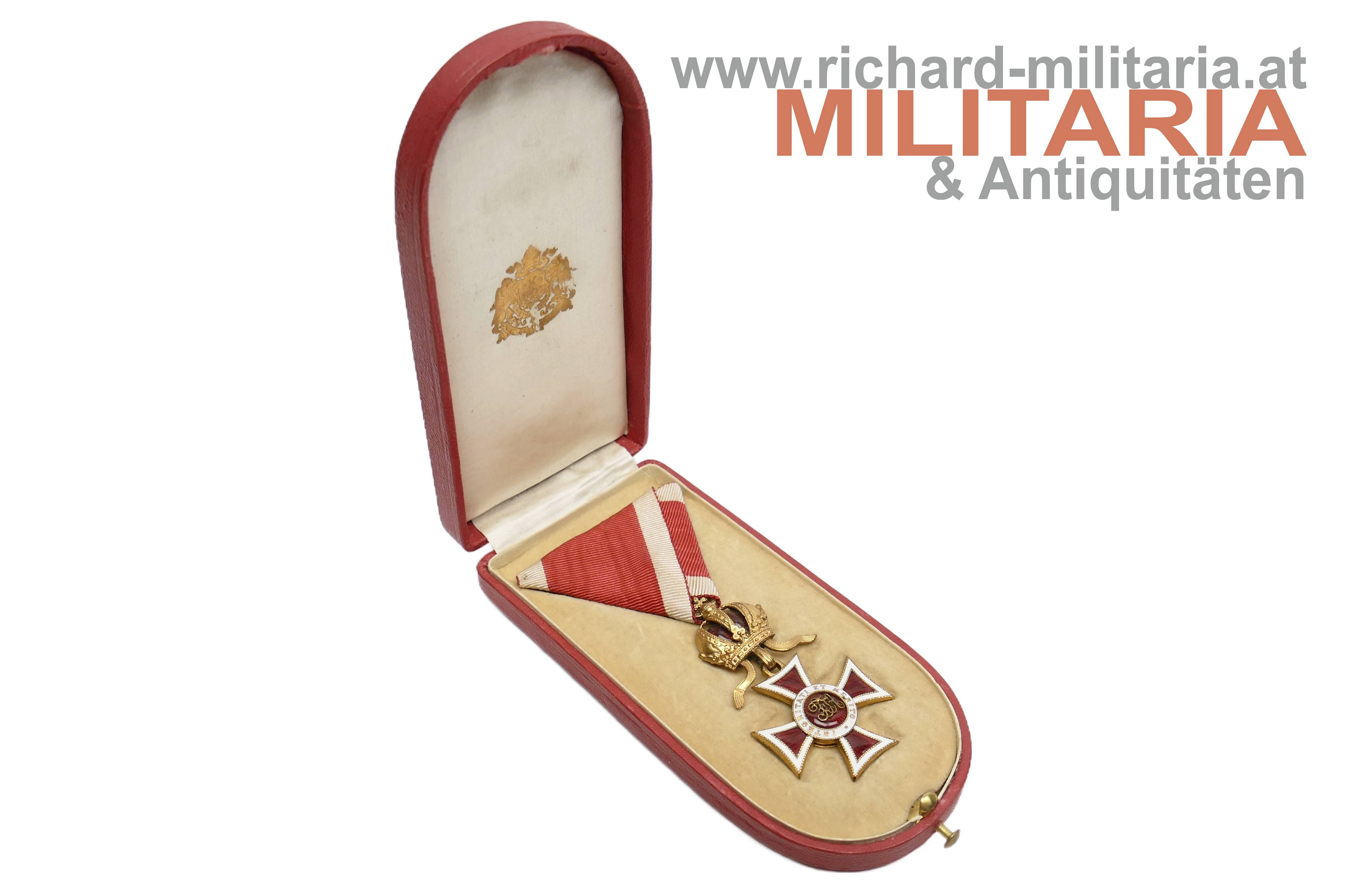 österr. kaiserl. Leopold Orden Ritterkreuz mit Etui