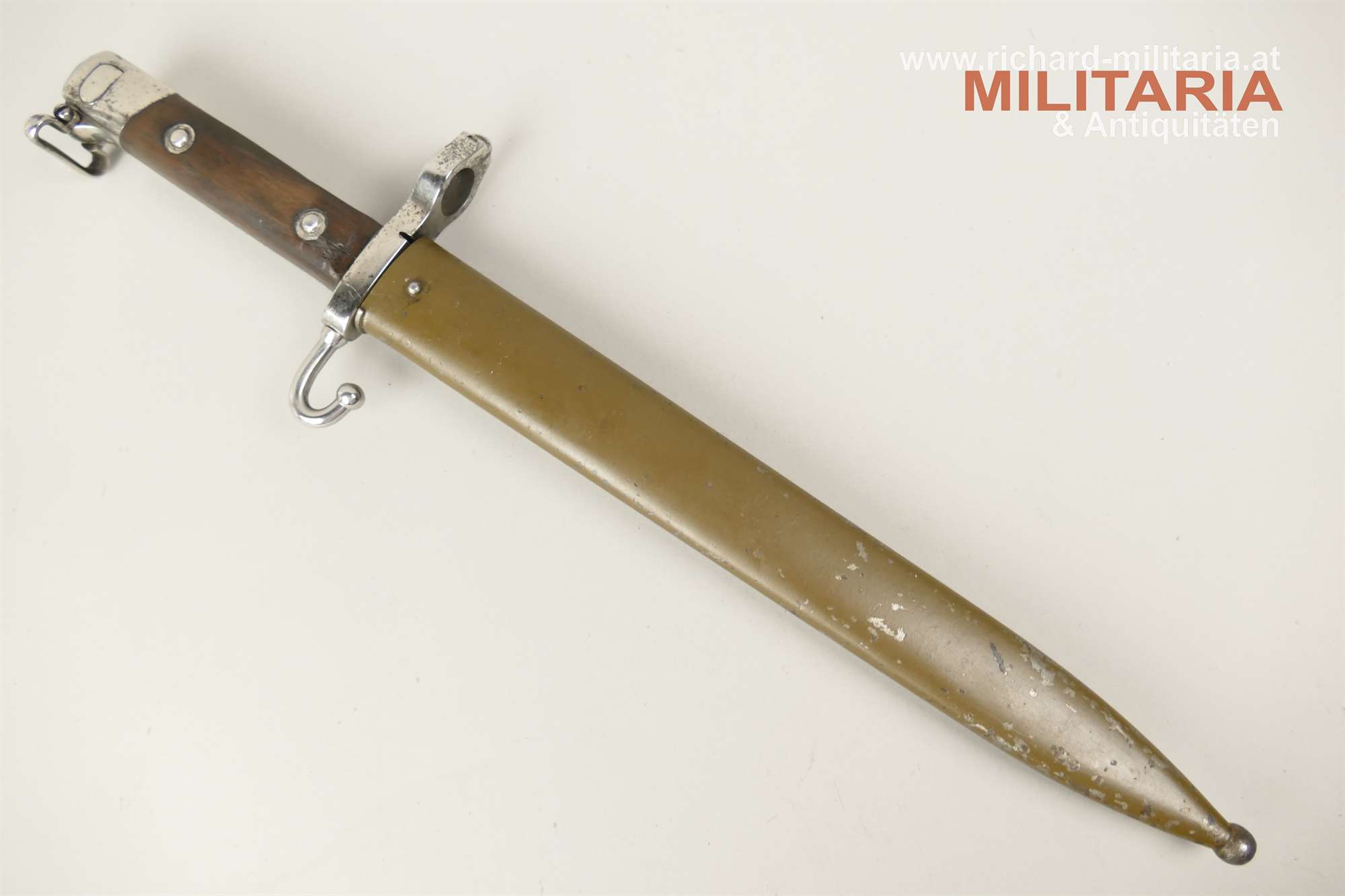 k.u.k. Messerbajonett M95 - umgearbeitet für Unteroffizier - abnehmbarer Portepeehaken (!)