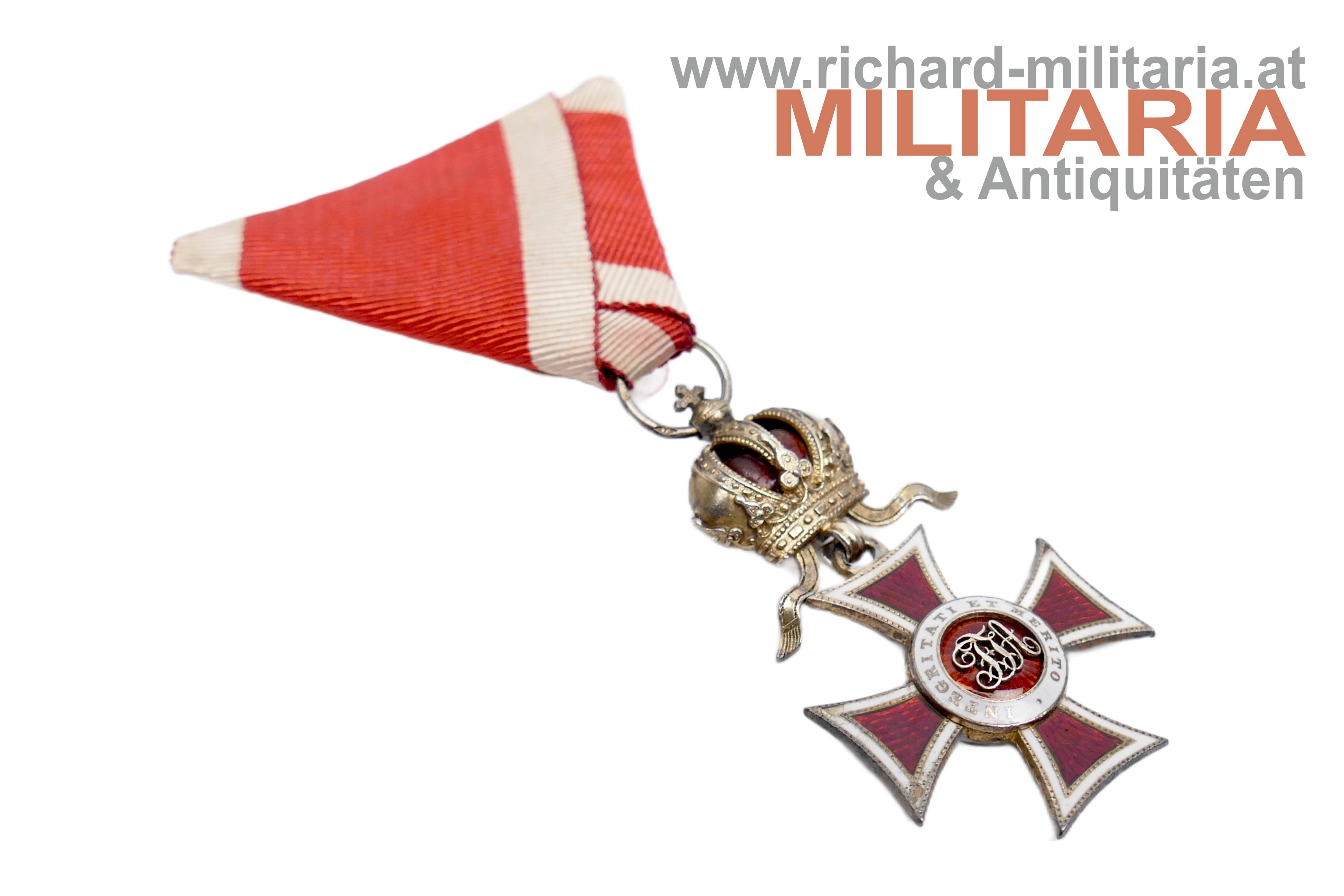 österr. kaiserl. Leopold-Orden Ritterkreuz - SILBER - Rothe