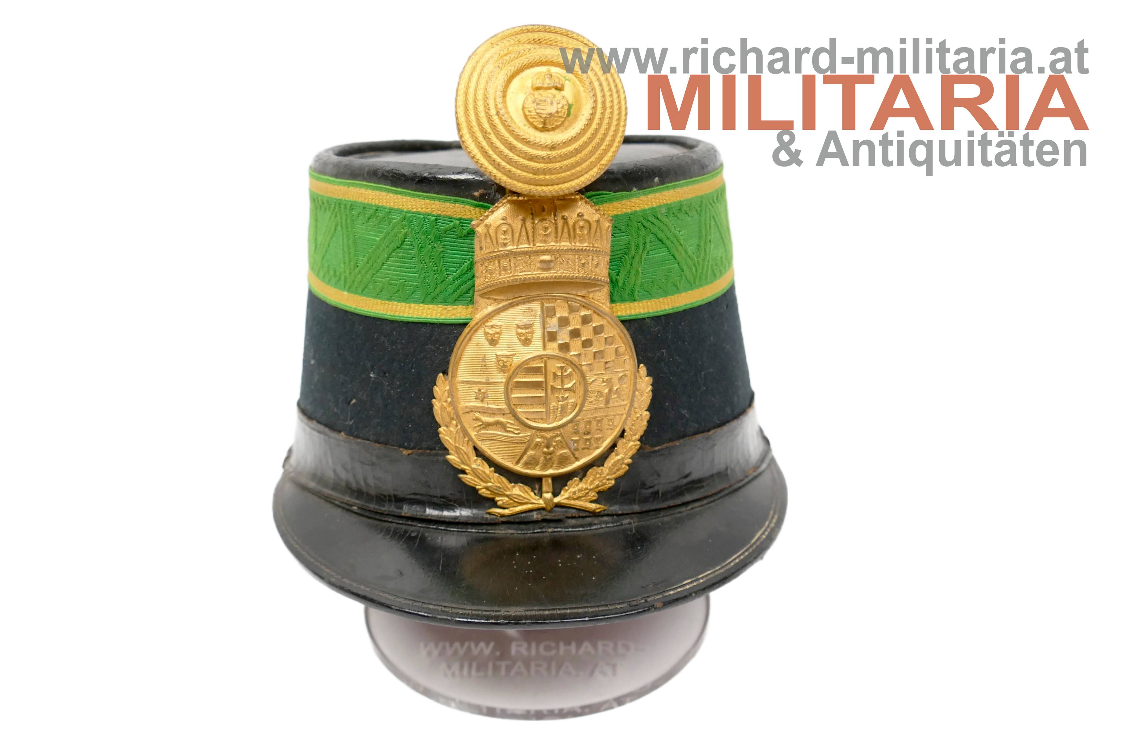 könig.-ungarische Finanzwache-Tschako - Oberaufseher