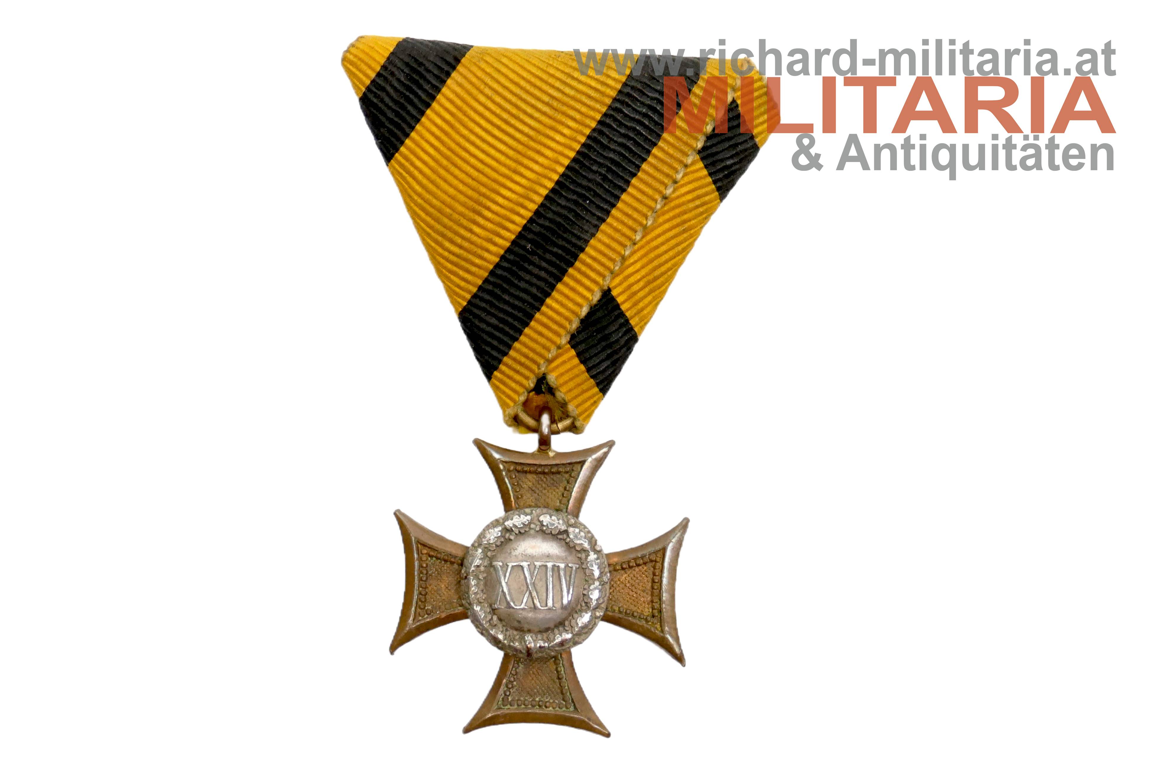 k.u.k. Militärdienstzeichen Mannschaft 24 Jahre (XXIV) - 2. Modell