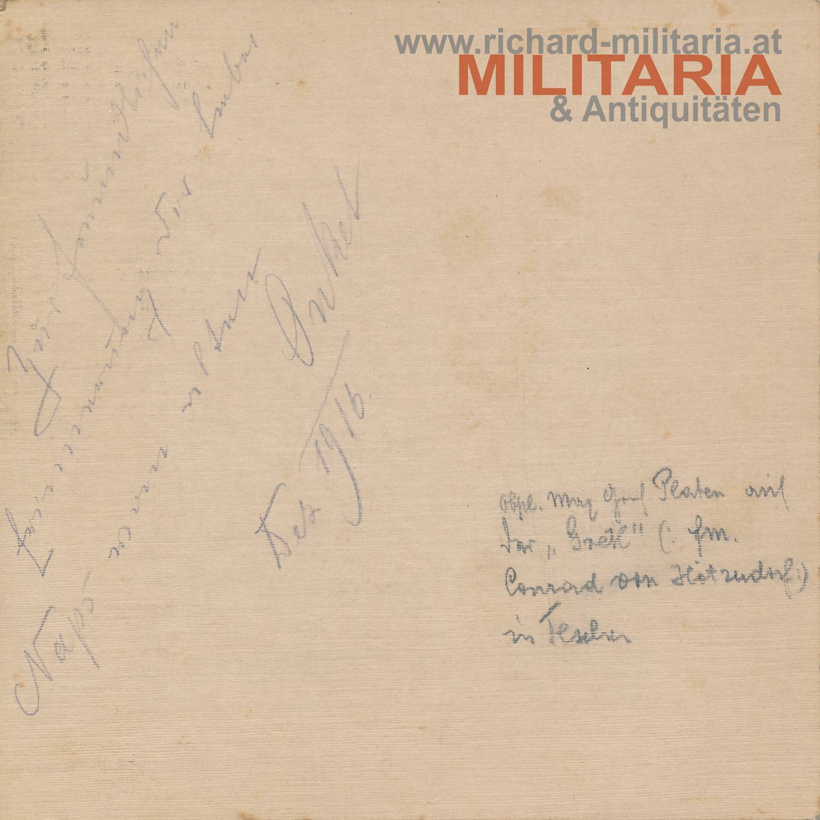 Oberstleutnant Maximilian Graf von Platen zu Hallermund zu Pferde