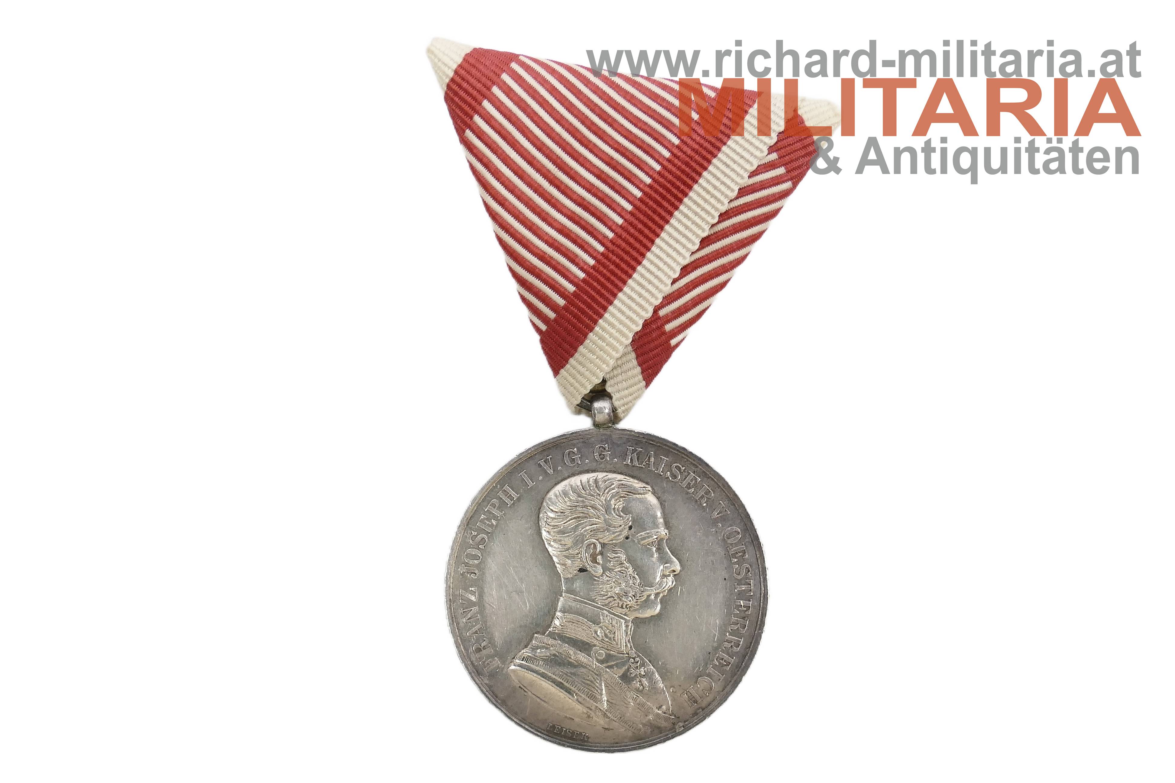 k.u.k. Silberne Tapferkeitsmedaille 1. Klasse - Kaiser Franz Joseph