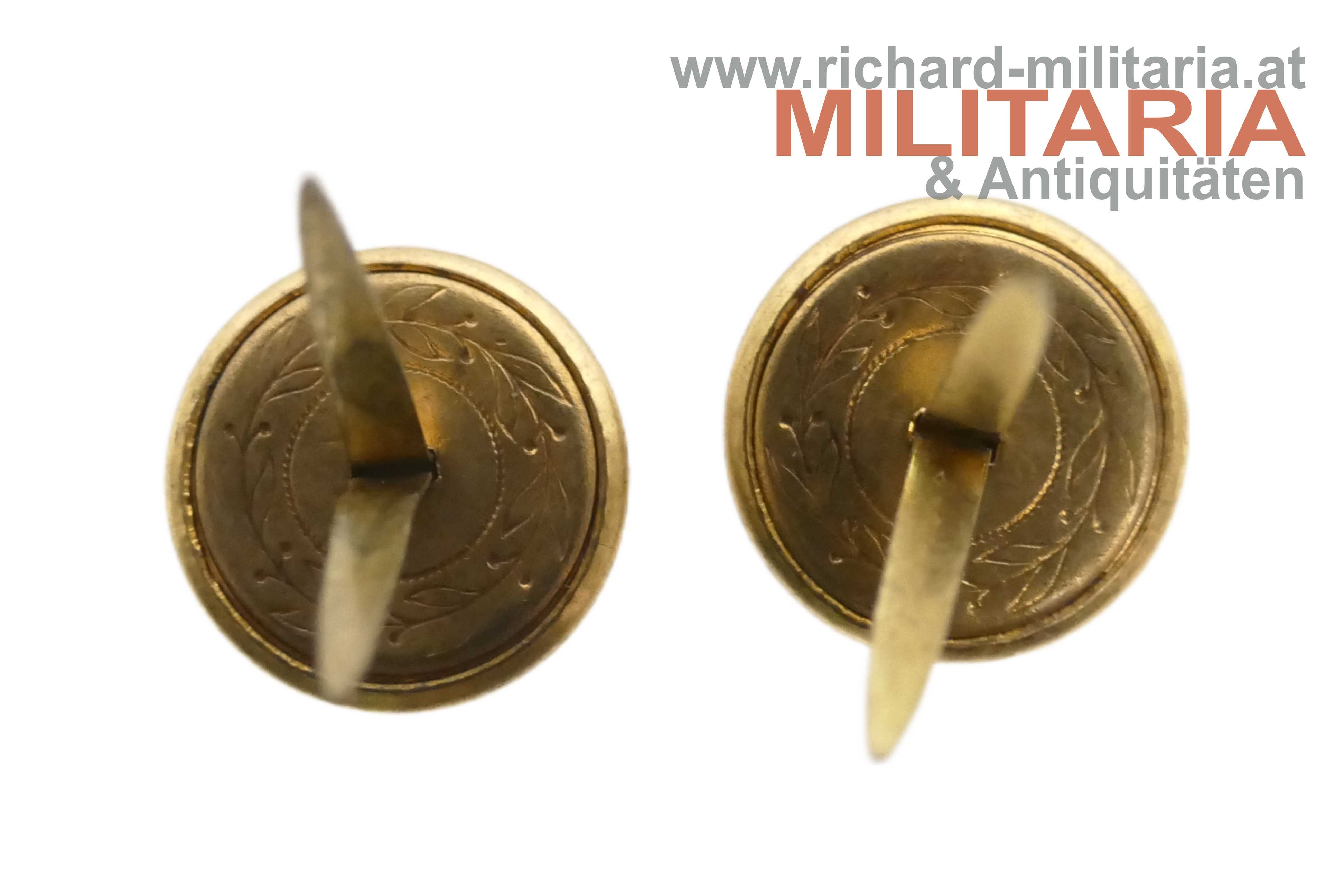 k.u.k. Kappenknöpfe "19." GOLD