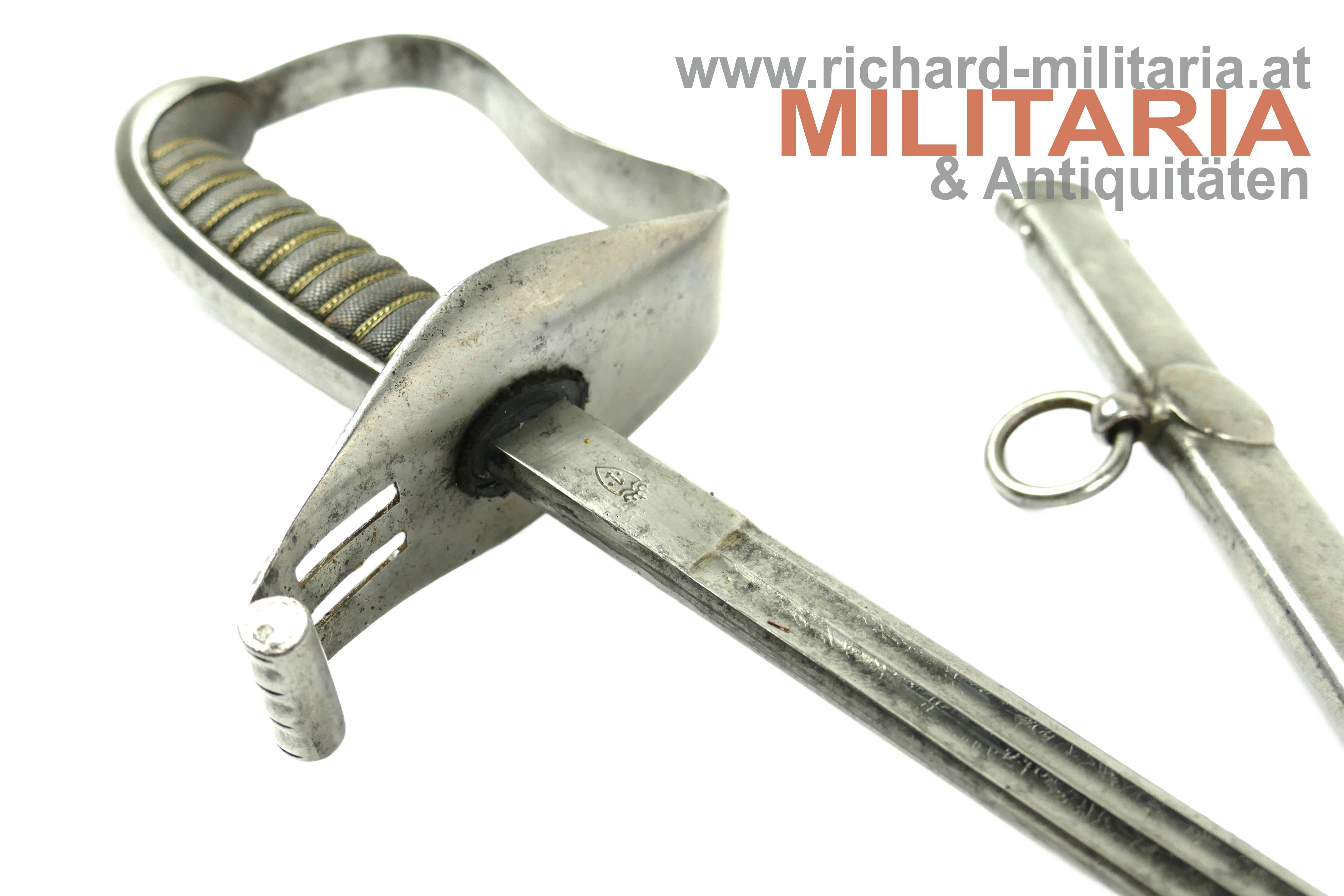 k.k. Infanterie-Offizierssäbel M1850 - geätzte gekehlte Klinge! 