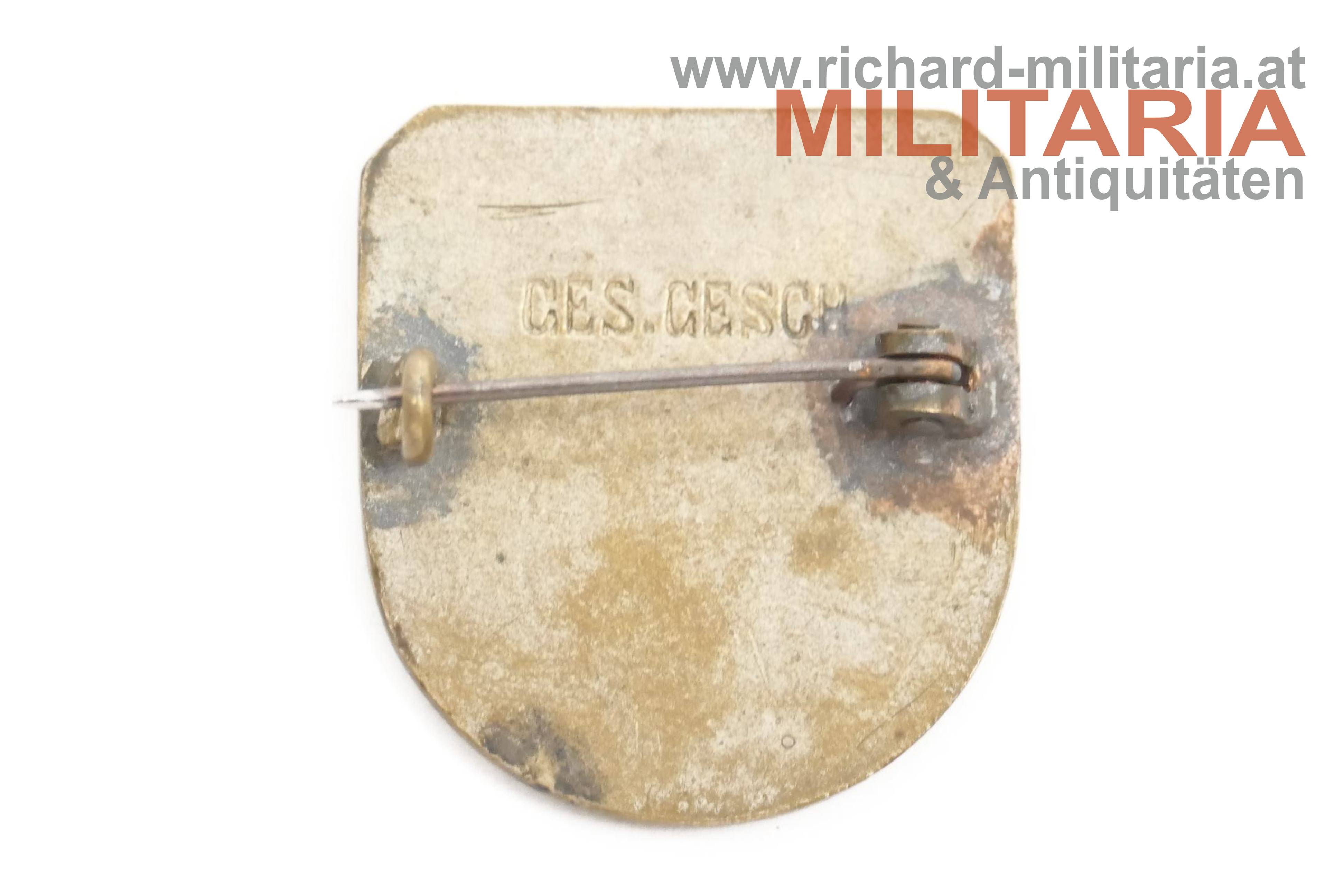 k.u.k. Kappenabzeichen - 30,5cm Mörser 1914-1916