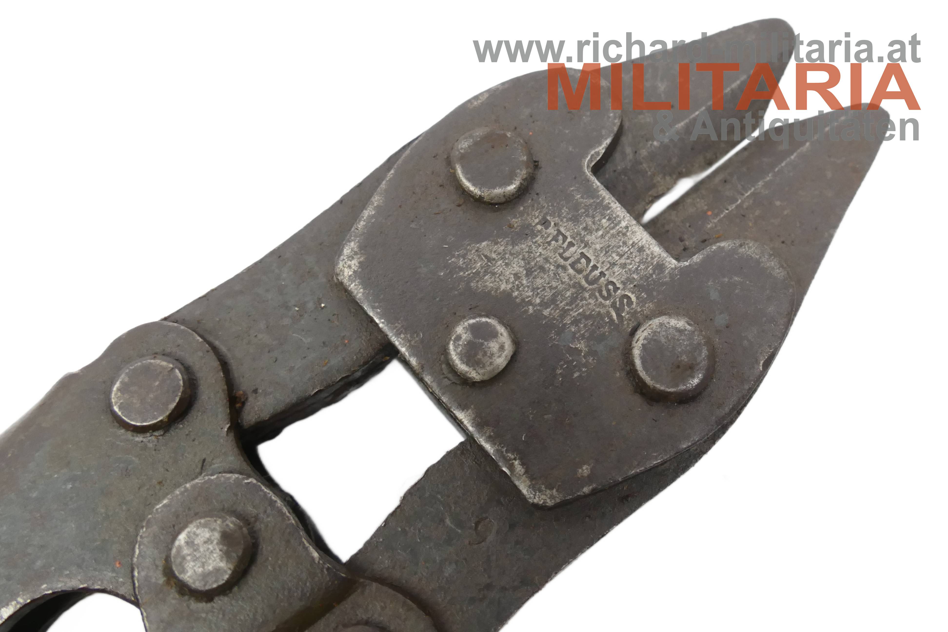 Deutsches Kaiserreich - Drahtschere mit Lederholster - DRGM