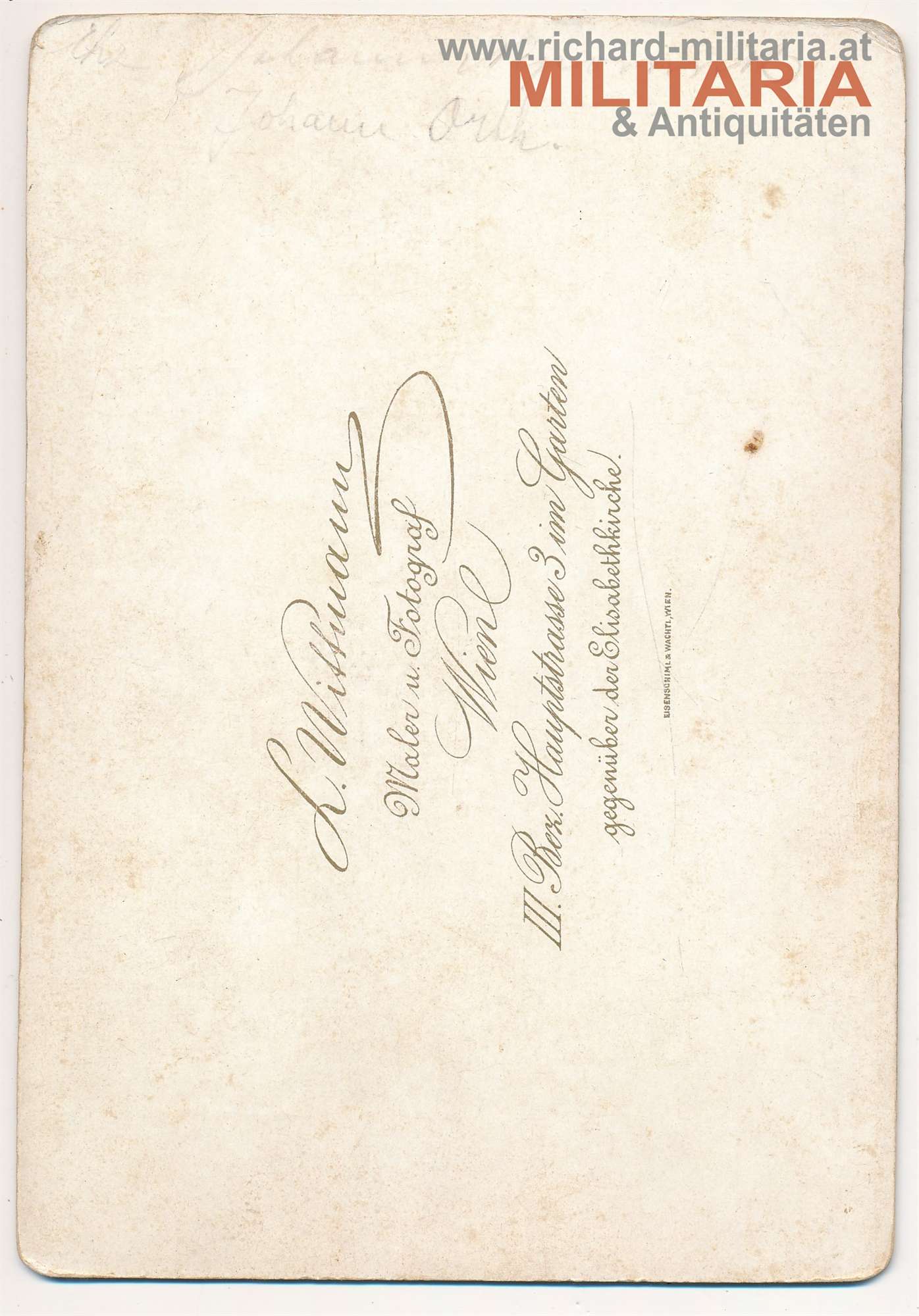 k.k. Hartkartonfoto - Oberst eines berittenen Landwehrregiments (5.)