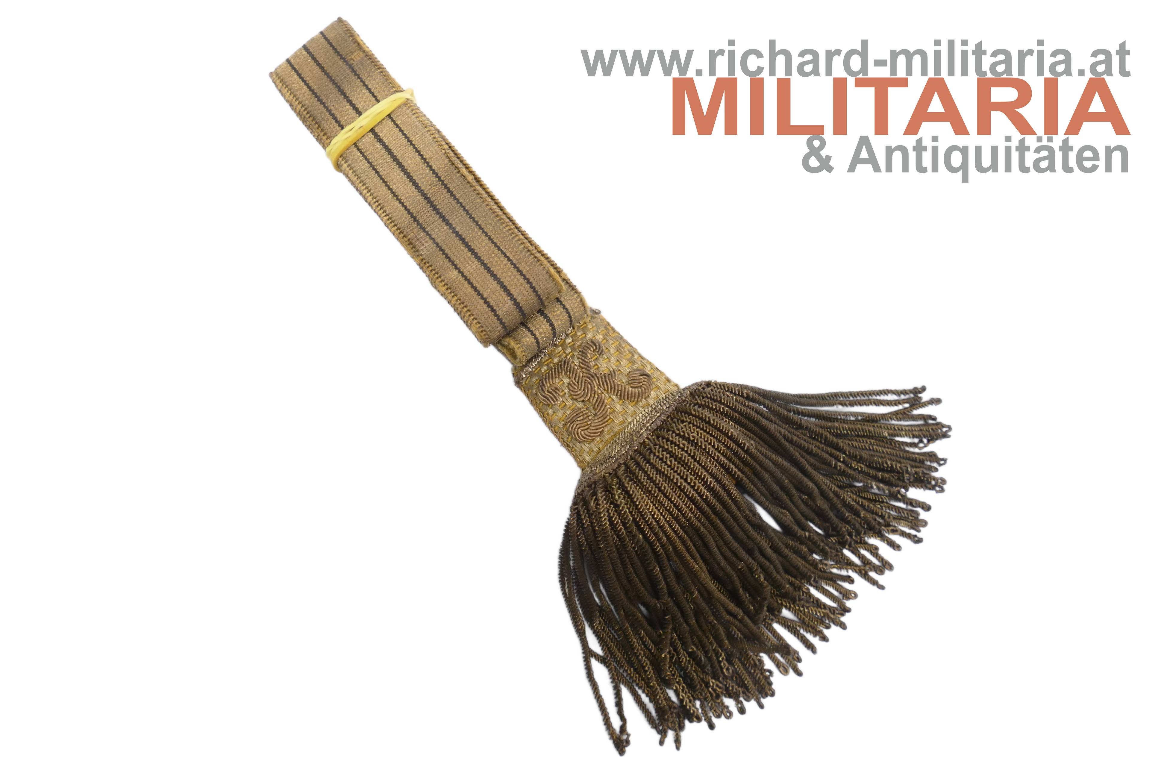 k.u.k. Säbelportepee - Offizier - Kavallerie - Kaiser Karl