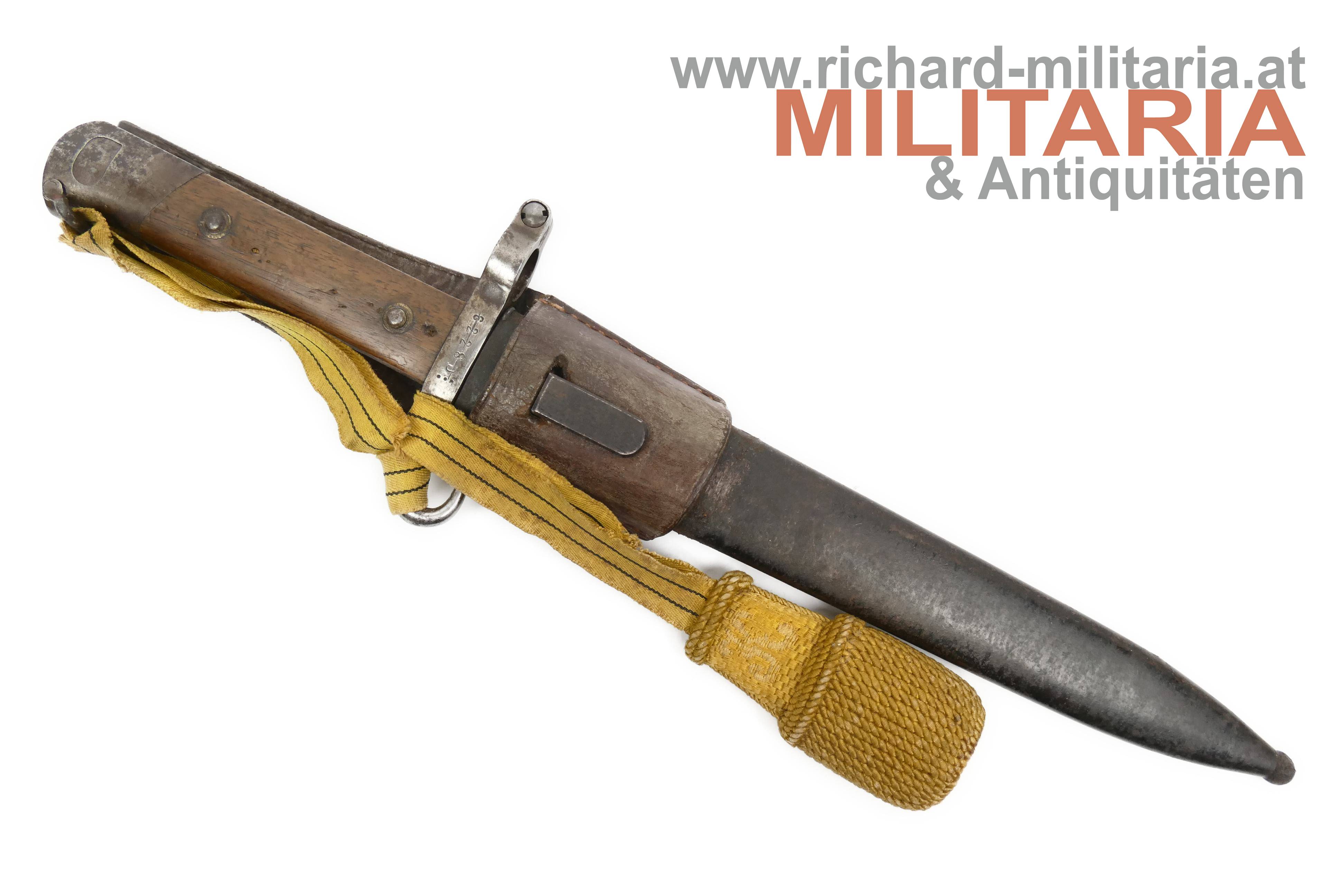 k.u.k. Messerbajonett M88/90 Unteroffizier - Eisenbahn- & Telegraphenregiment