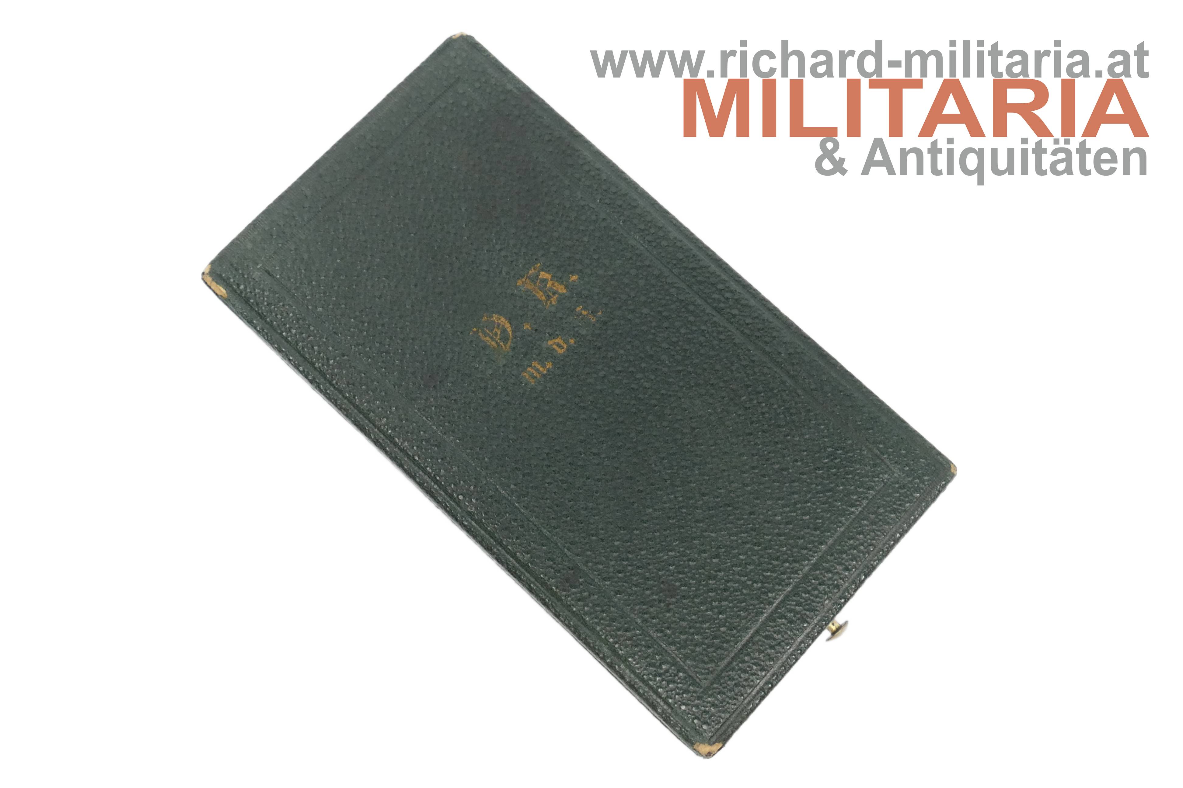 k.u.k. Etui zum Goldenen Verdienstkreuz mit der Krone