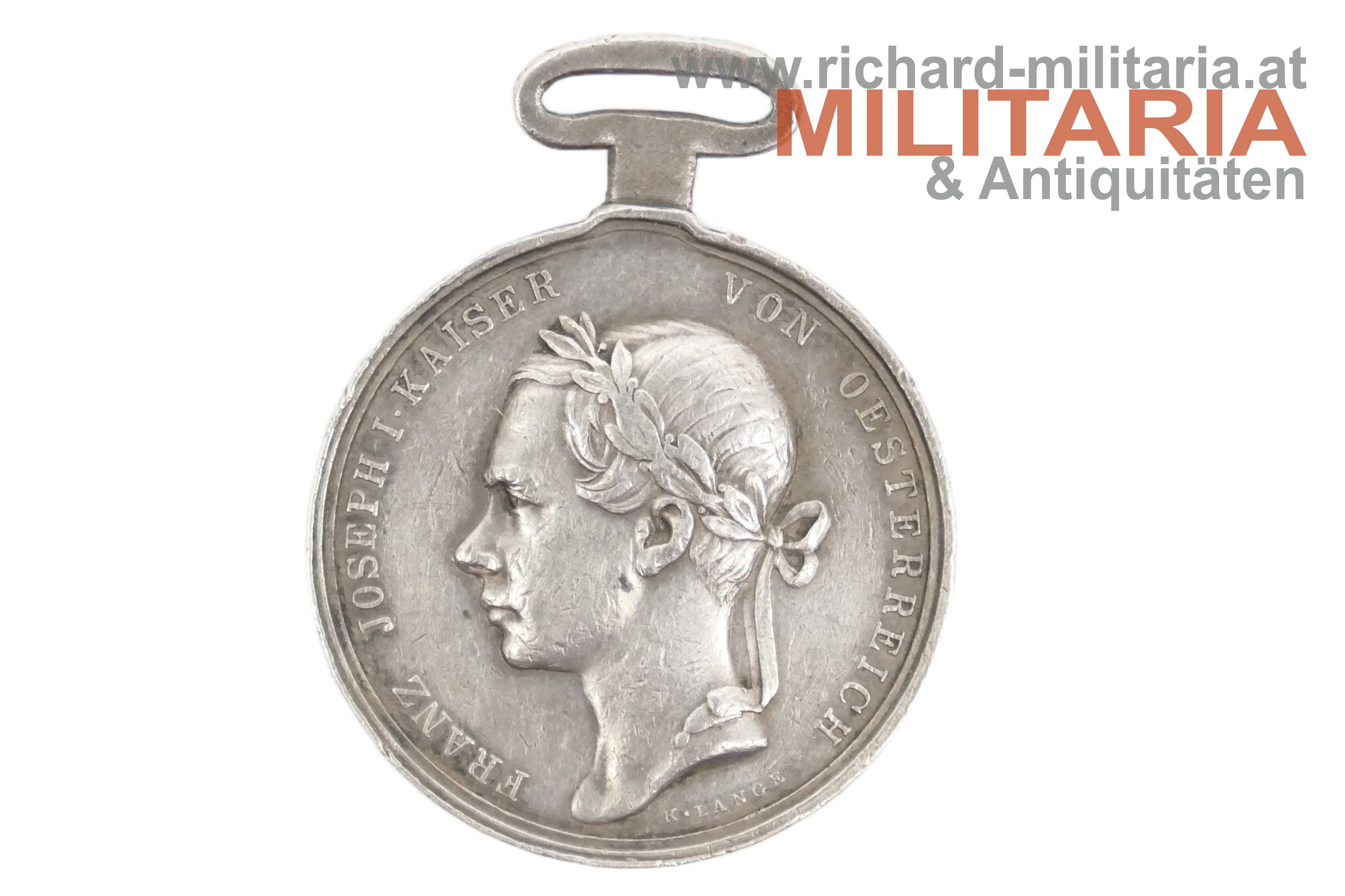 Silberne Denkmünze für d. Landesverteidiger Tirols 1848