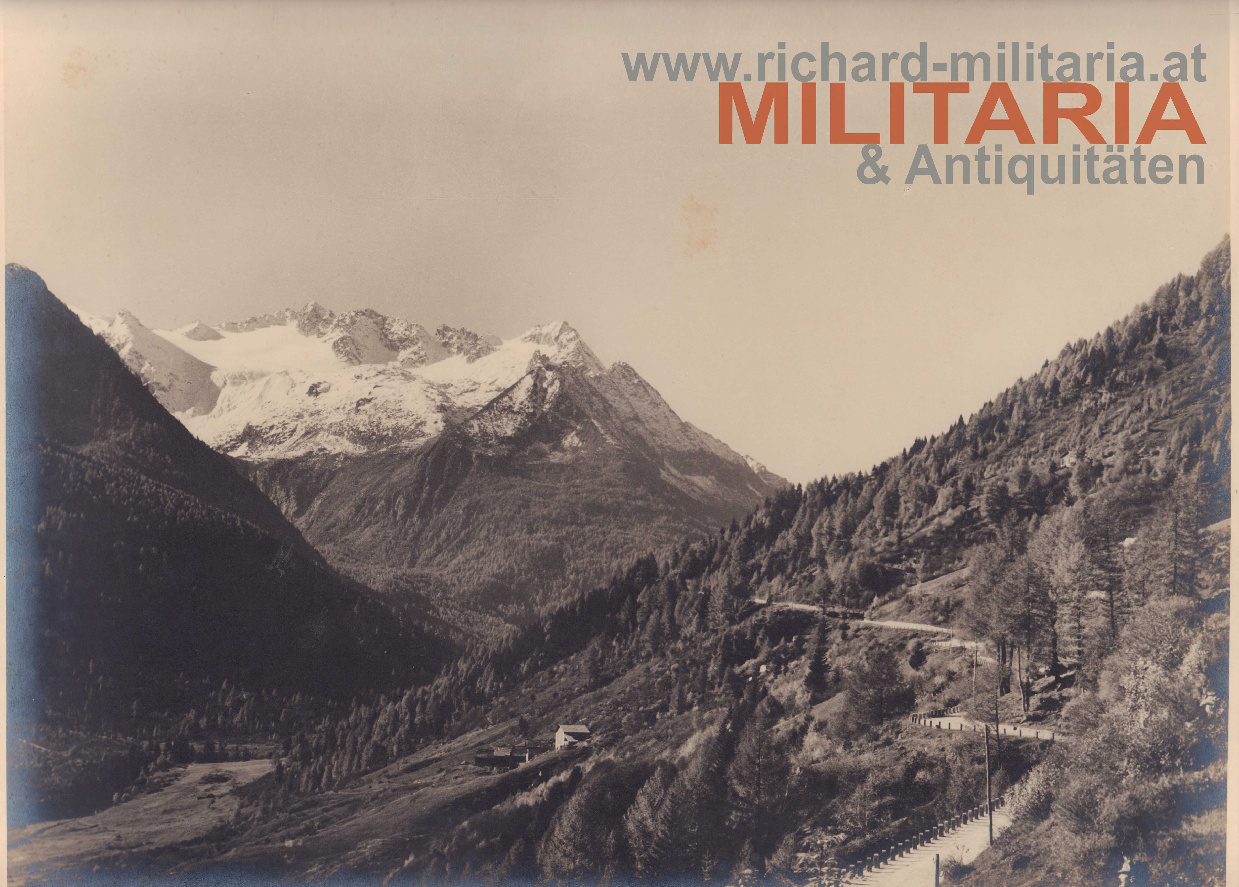 k.u.k. Foto - befestigte Bergstraße Südfront/Italien