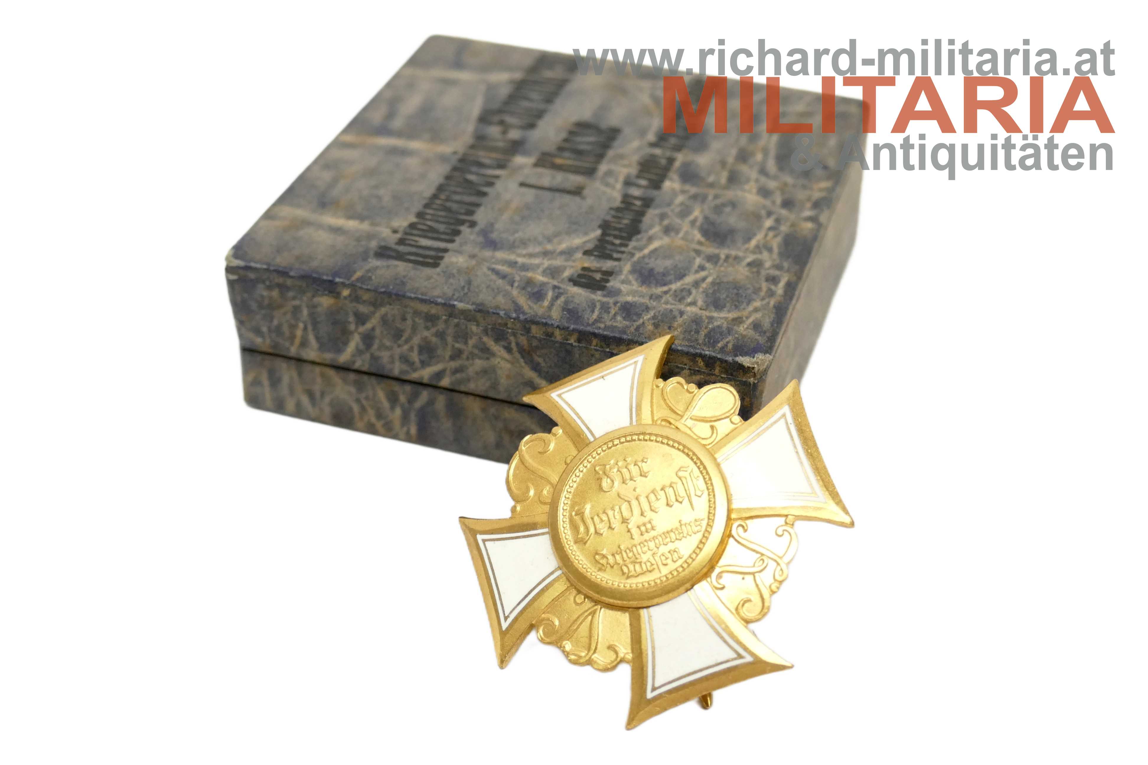 Preussischer Landeskriegerverband - Kriegervereins-Ehrenkreuz 1. Klasse im Etui