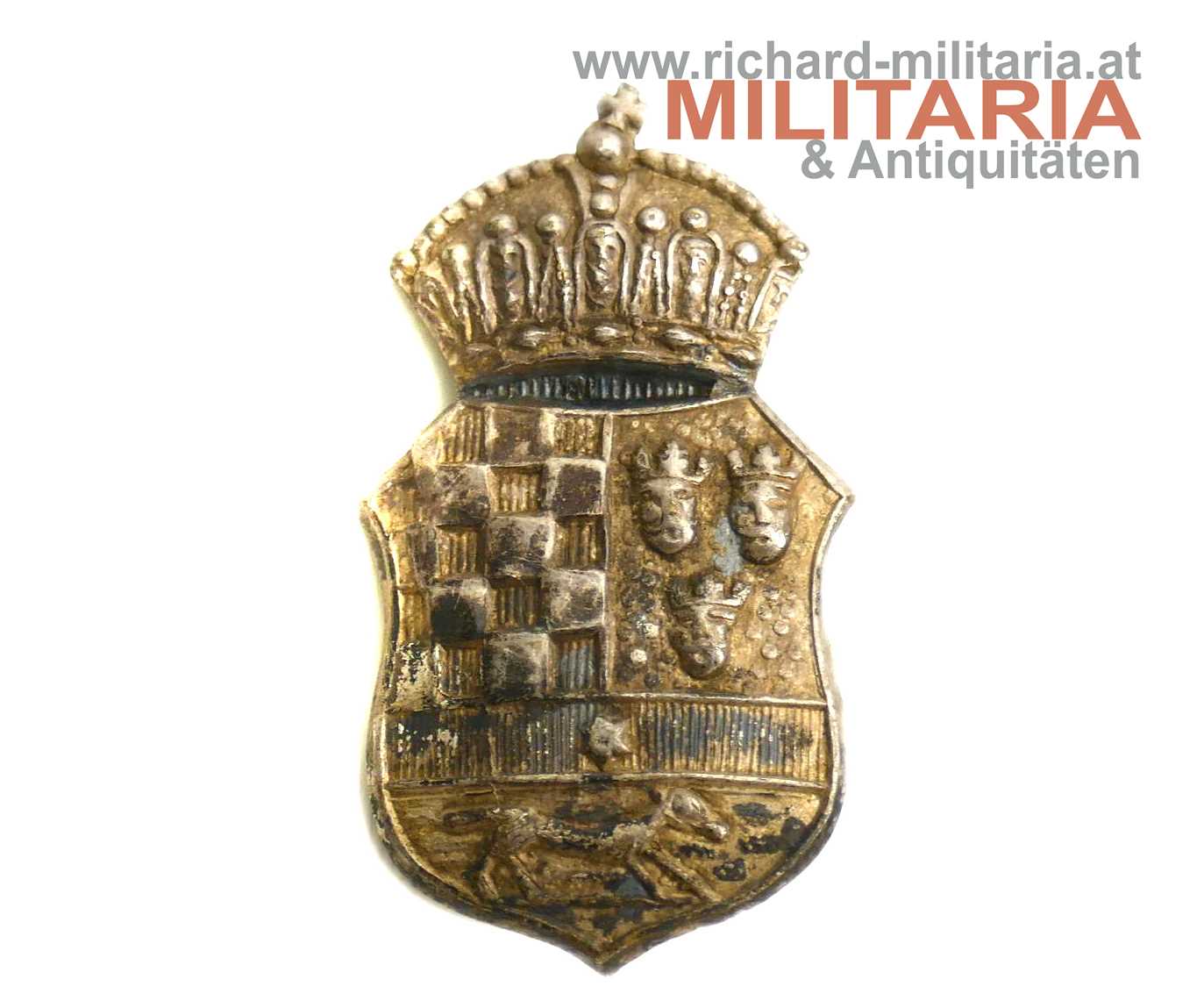 Königreich Kroatien und Slawonien - Kokarde oder Kragenspiegelauflage