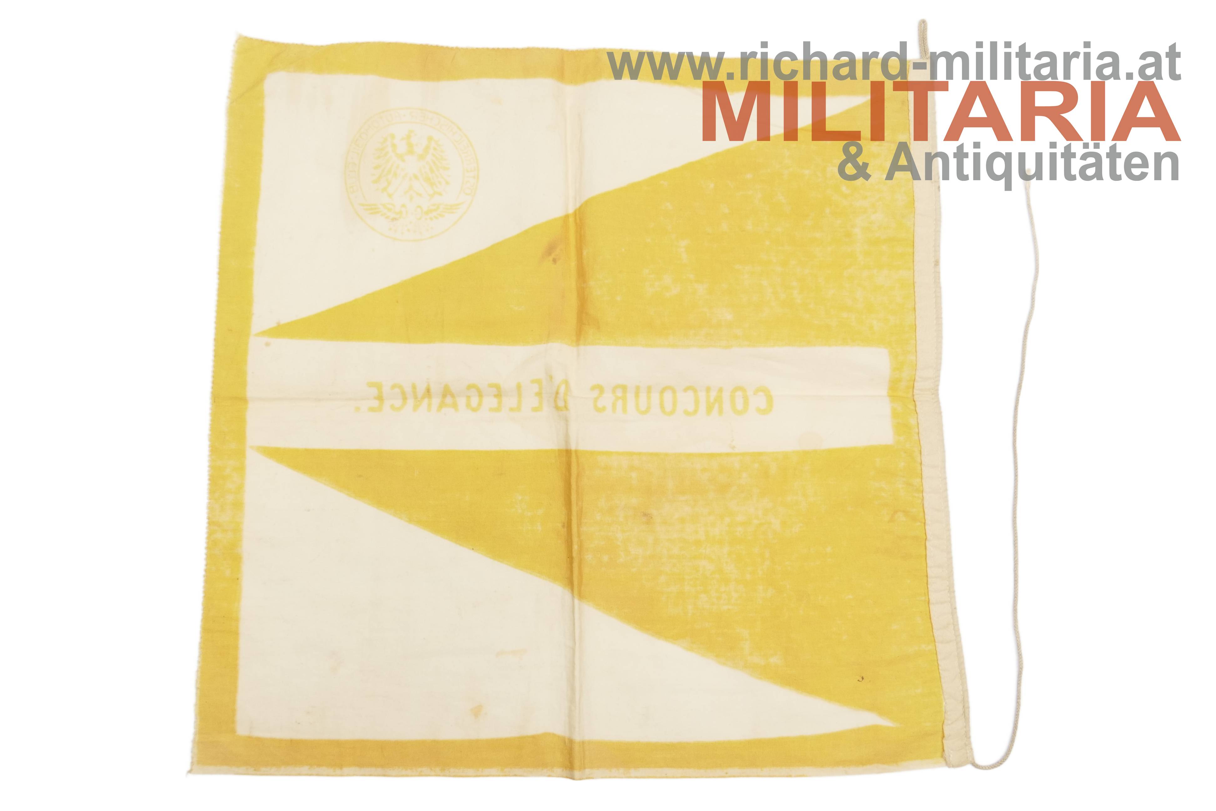 Flagge - Österreichischer Automobil Club - Concours D'Elegance / 1930er Jahre