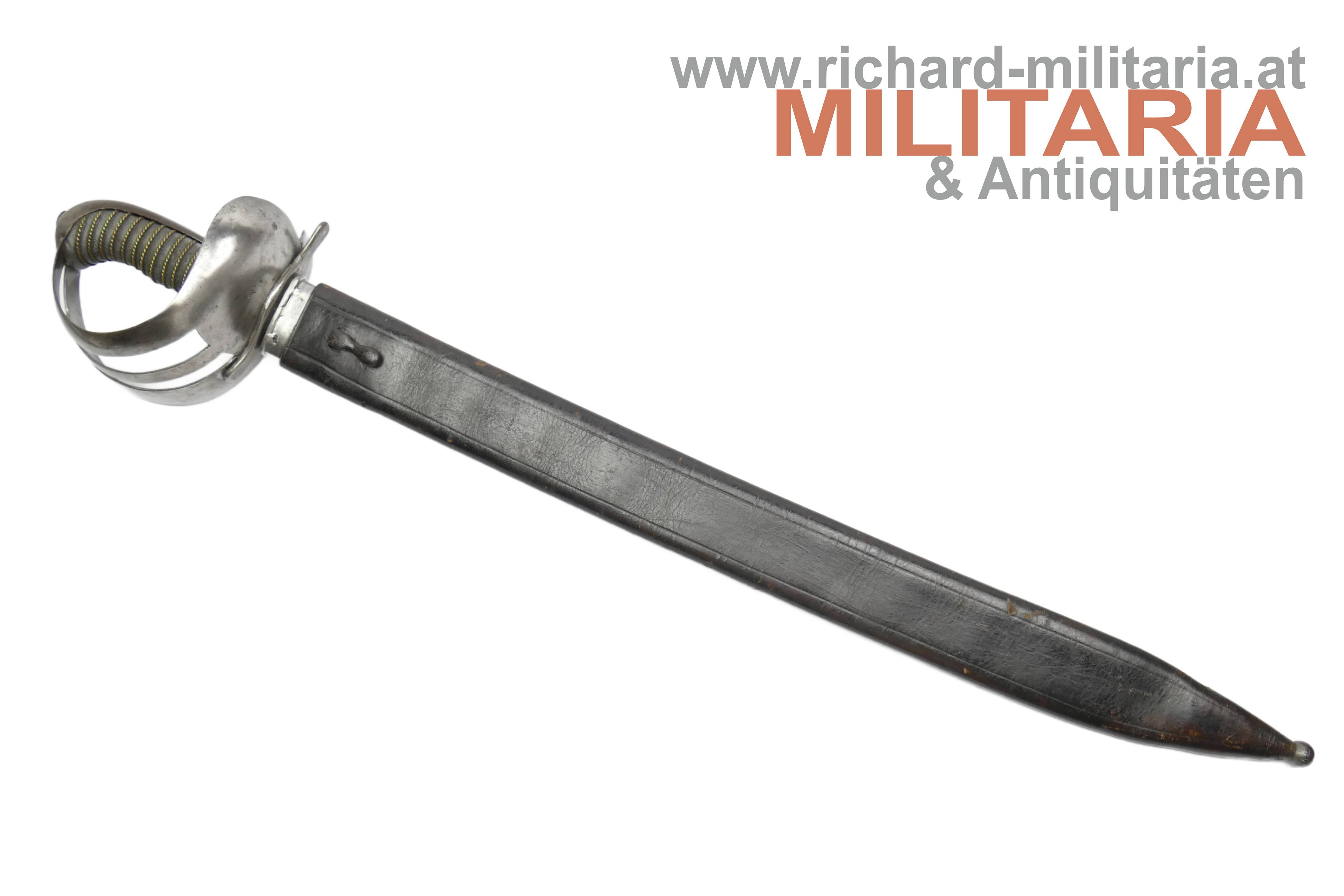 k.u.k. Kriegsmarine - Bord-/Entersäbel M1858 mit Scheide