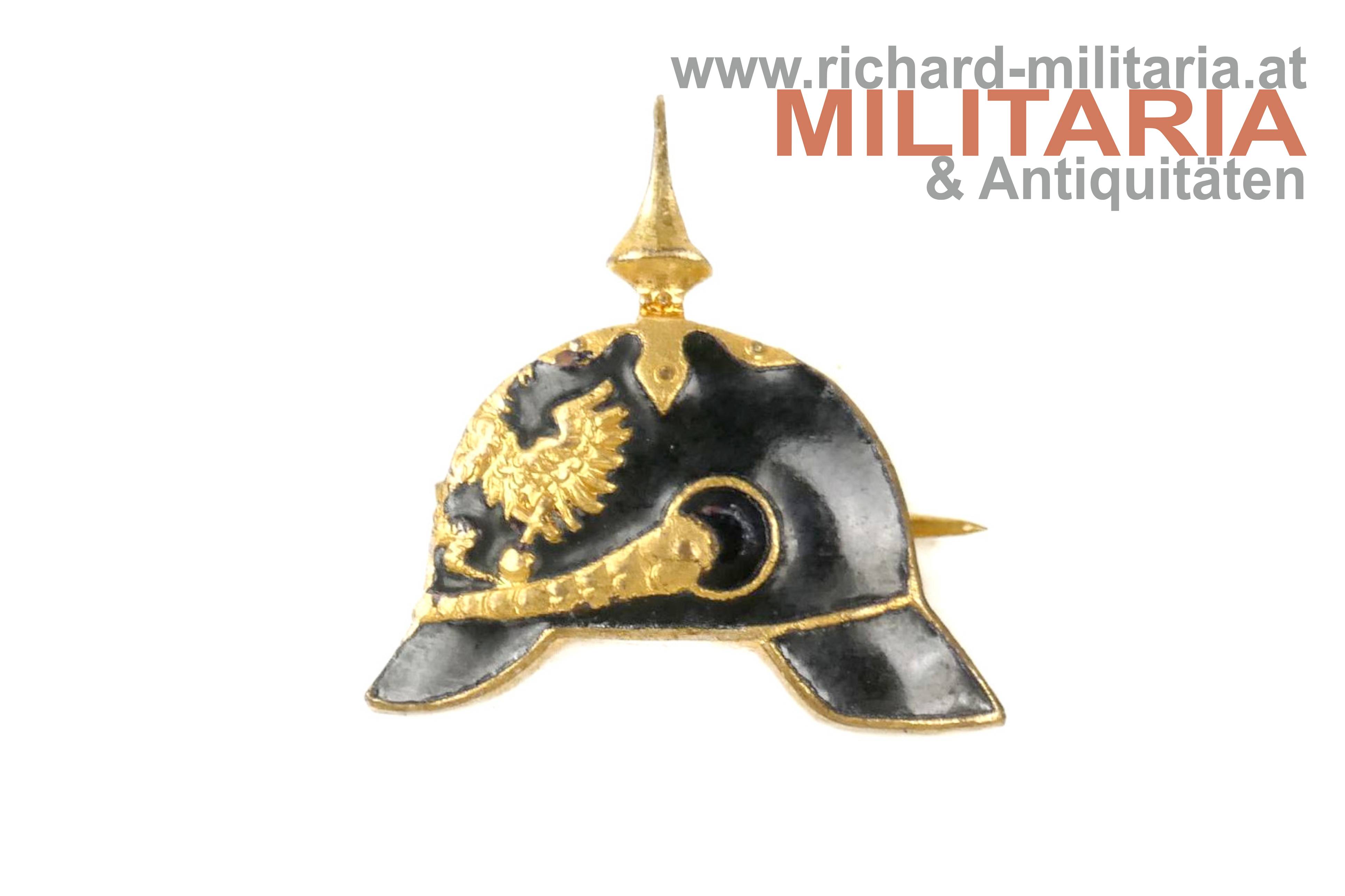 Deutsches Kaiserreich - patriotisches Abzeichen - Pickelhaube