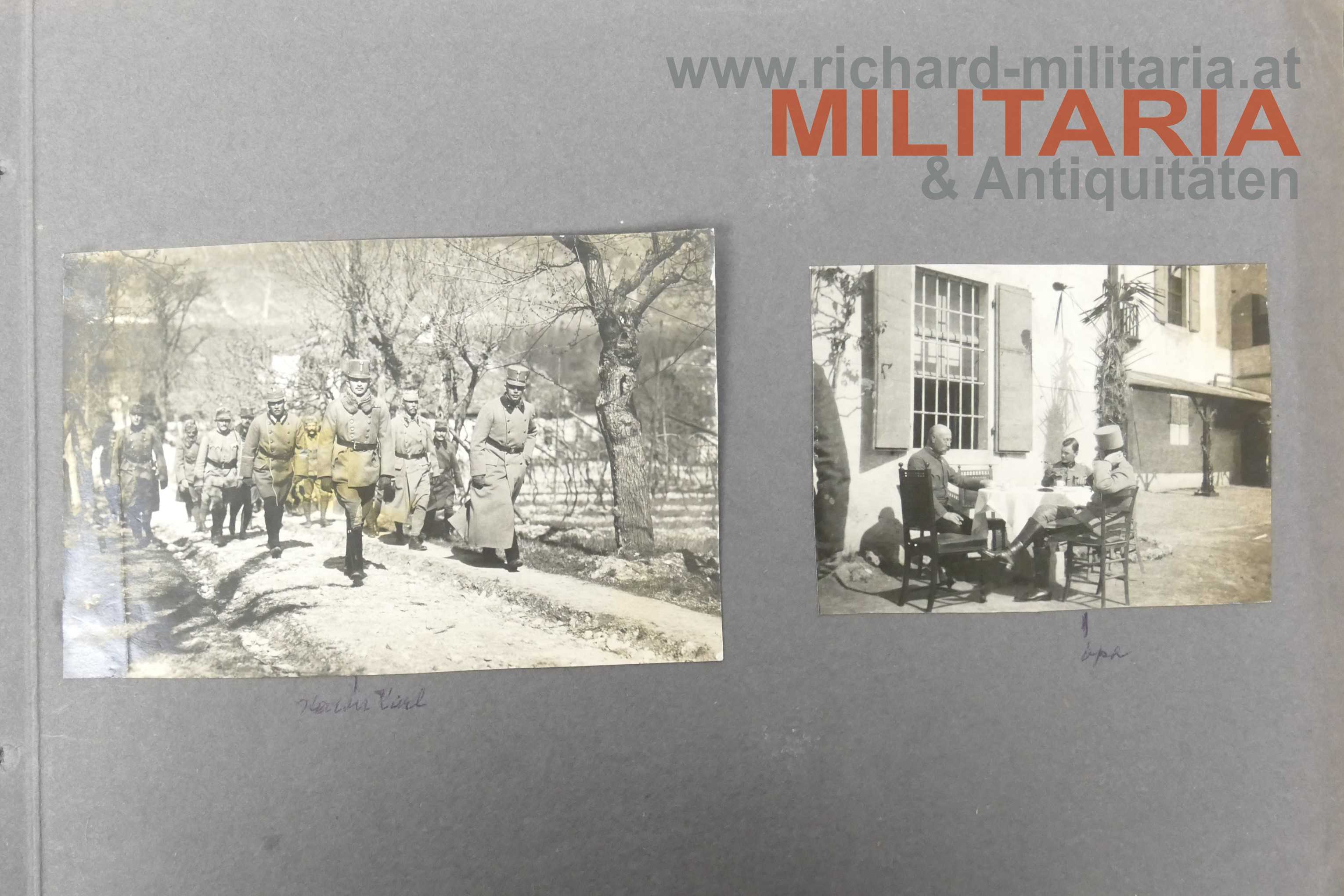 k.u.k. Fotoalbum Südtirol/Trient Maioffensive 1916 - bis 31.7. 1916 + Russlandfeldzug
