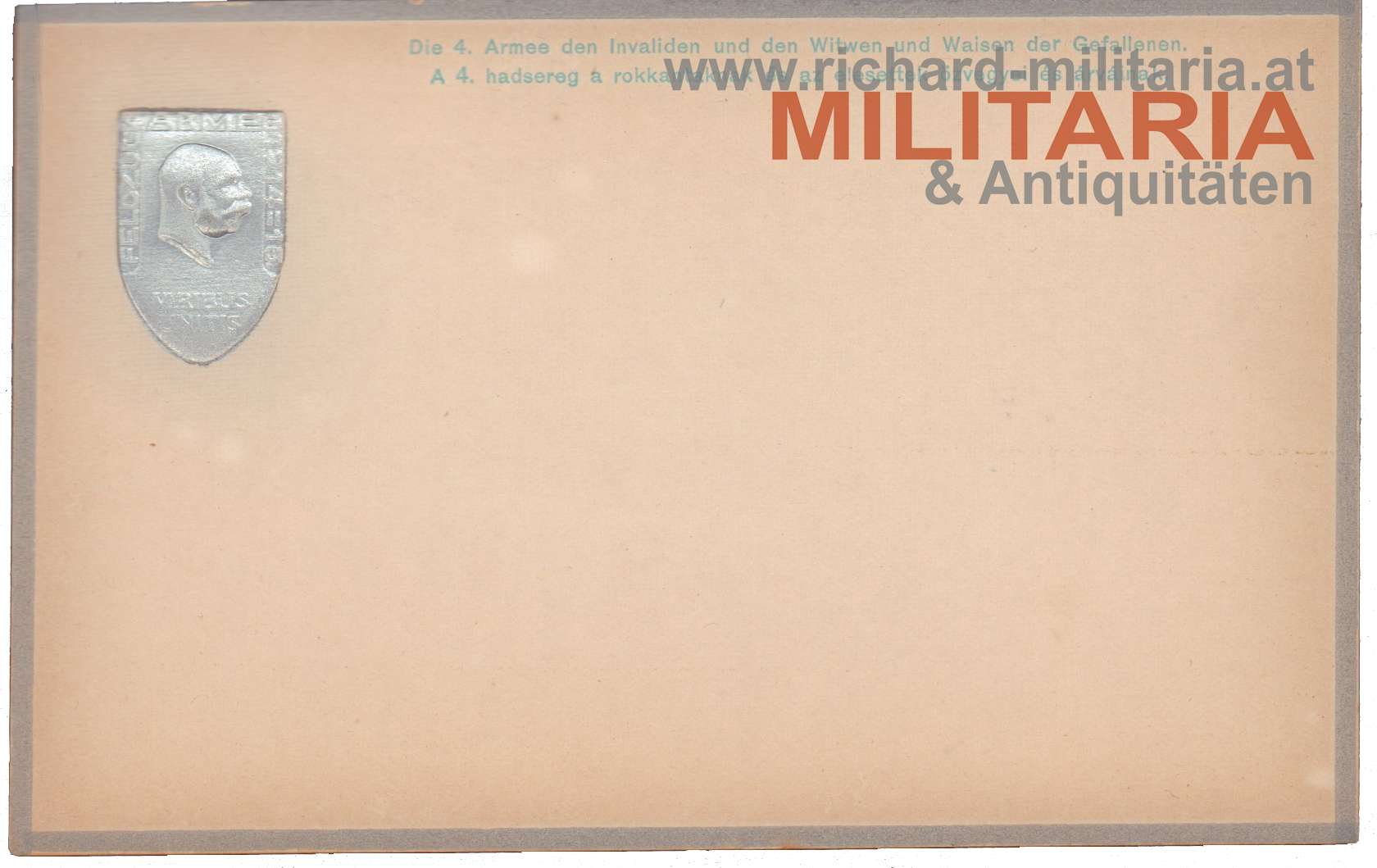 k.u.k. Feldpostkarte - Feldzug 4. Armee 1914-16