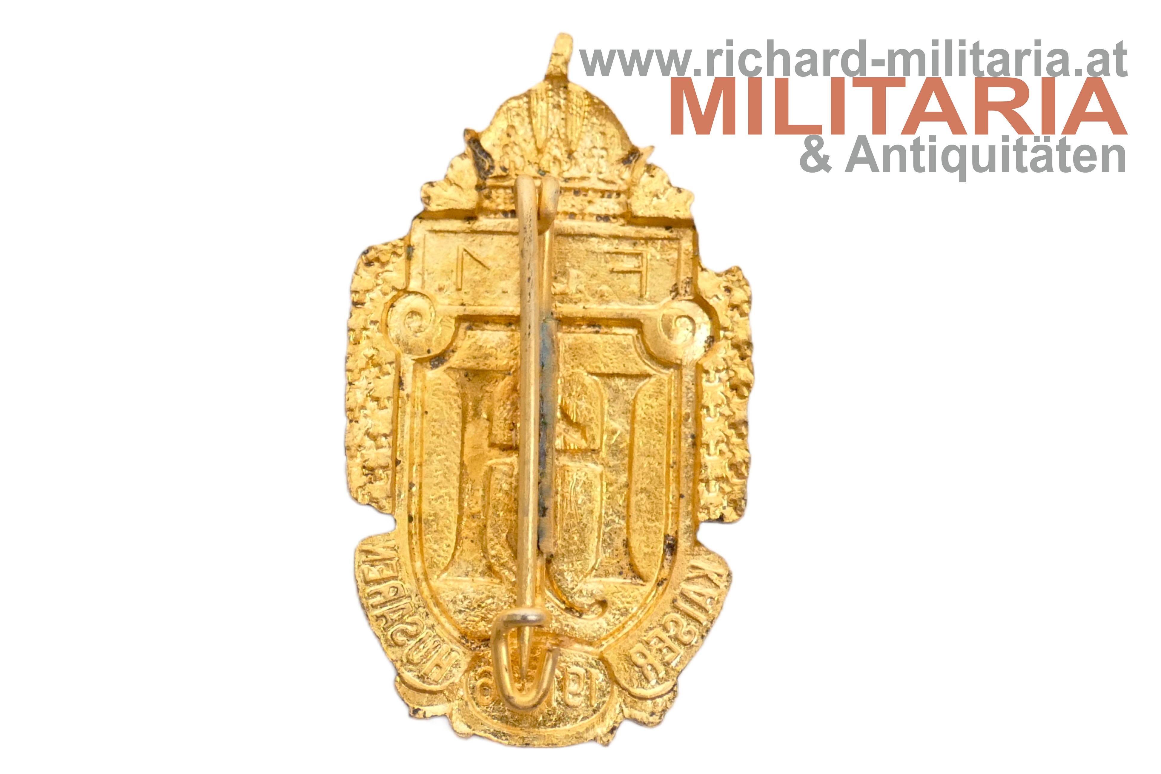 k.u.k. Kappenabzeichen - Husaren Regiment Nr. 1 - Offiziersausführung