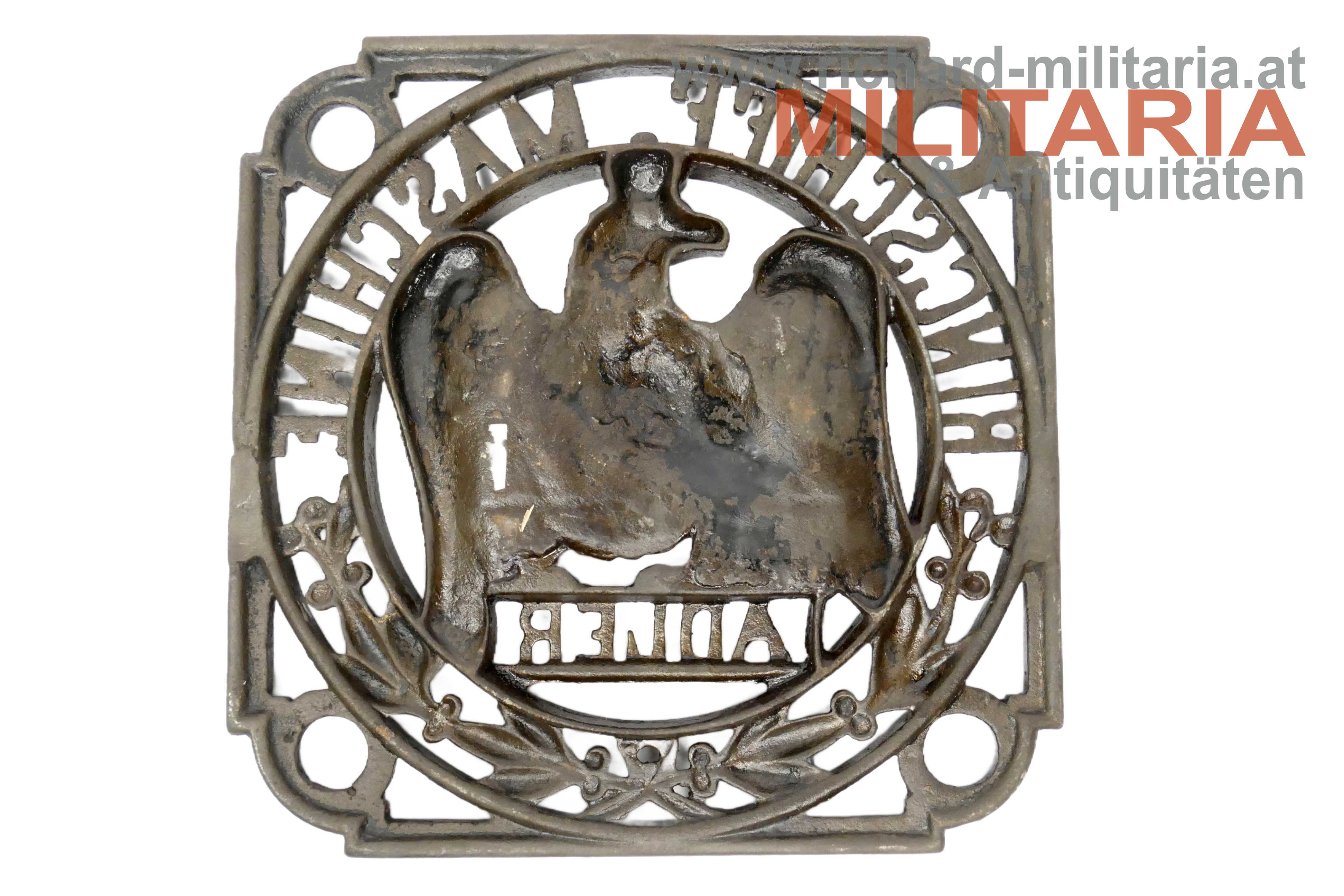 Deutsches Kaiserreich - Plakette "Ringschiff - Maschine - Adler"