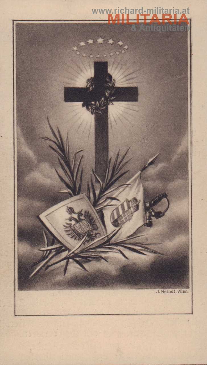 k.k. Sterbebild - Karl Petrak Einj. Freiw. Korp. - LW-Inft. Reg. Nr. 1