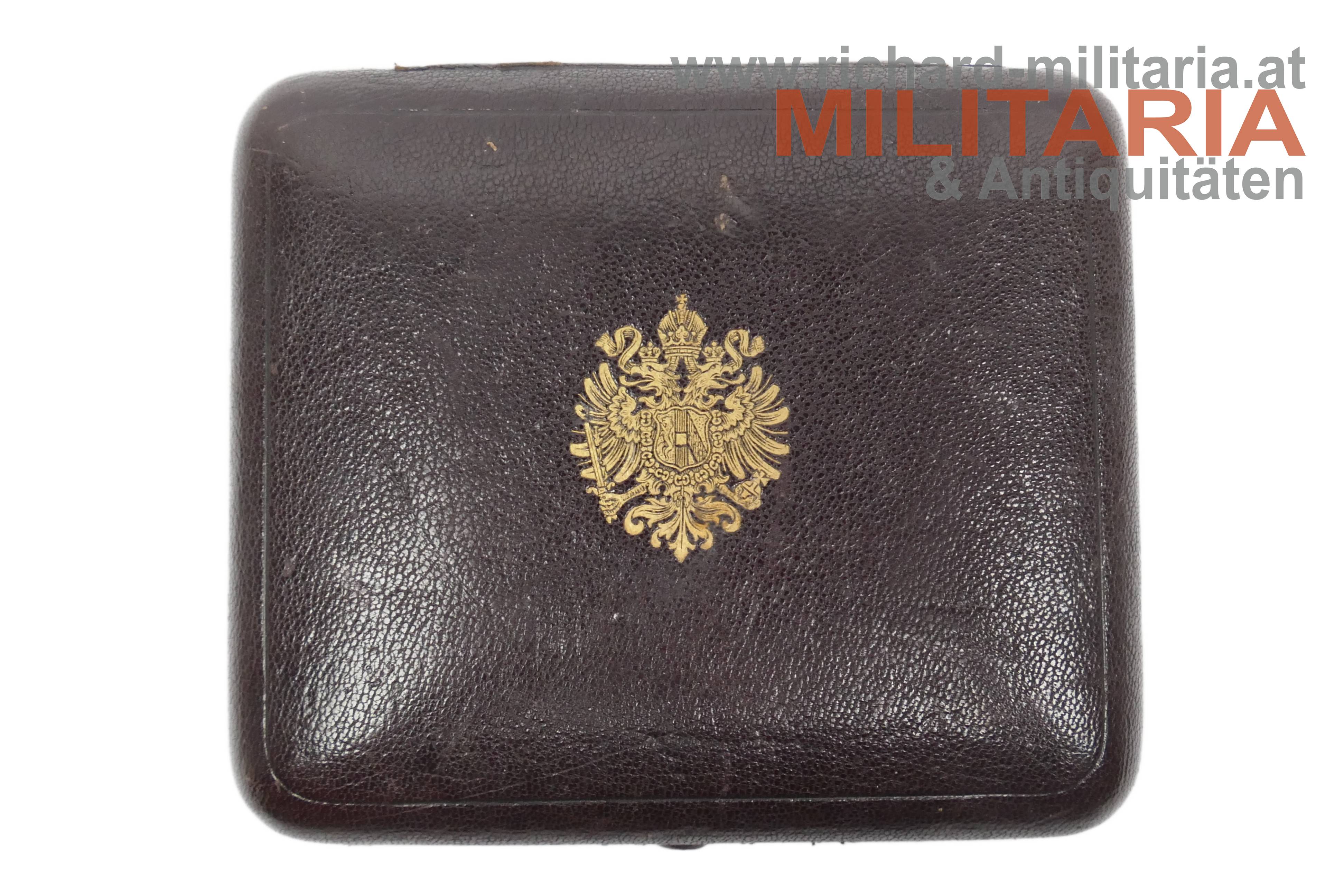 k.u.k. Etui zur Geschenktaschenuhr - Kaiser Franz Joseph