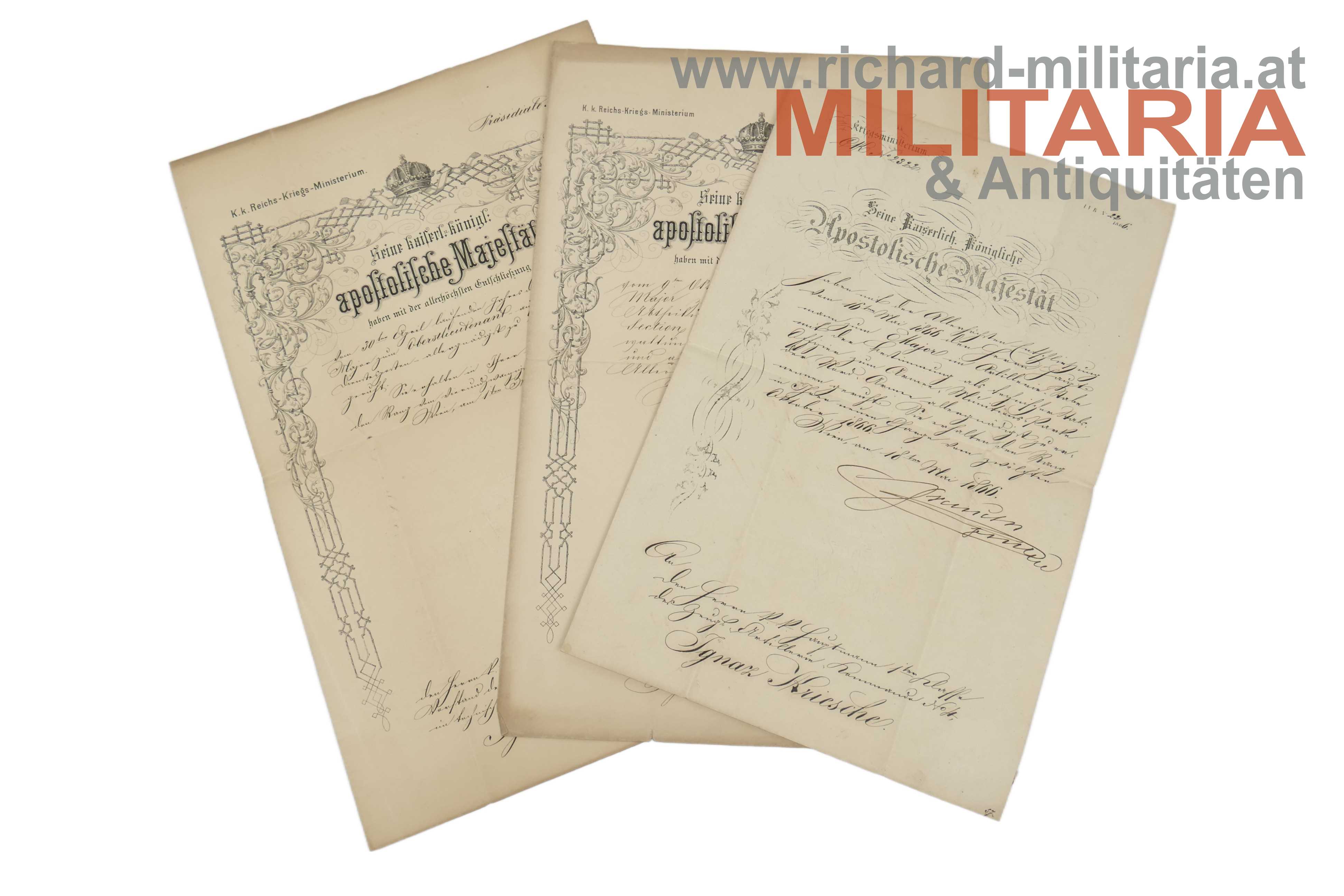 k.k. Major (spät. Titular-Oberst) Ignaz Kriesche