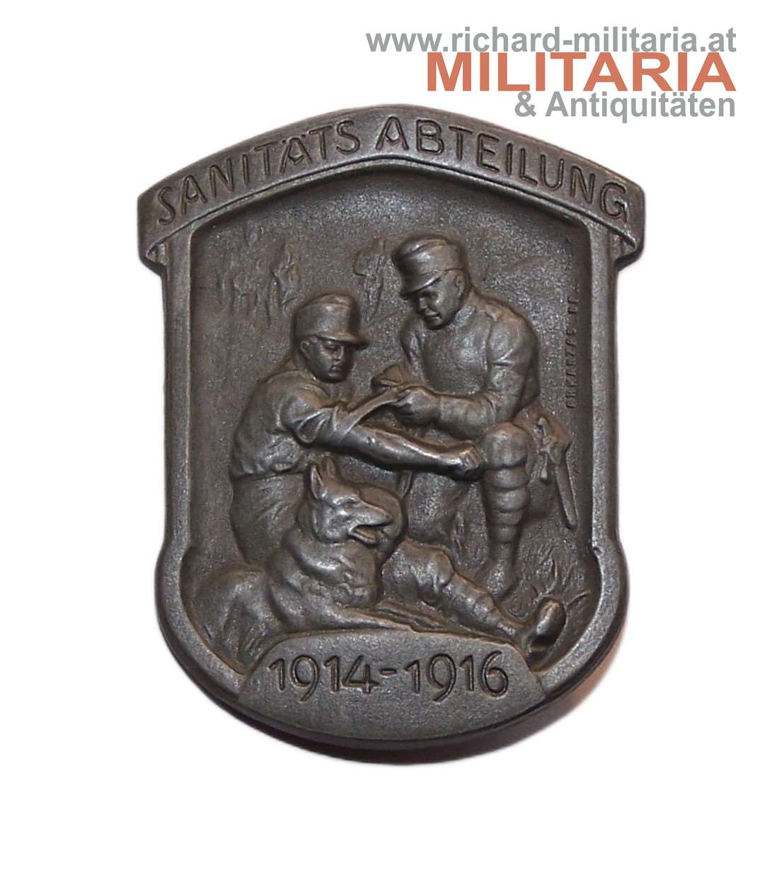 k.u.k. Kappenabzeichen Sanitäts-Abteilung 1914-1916